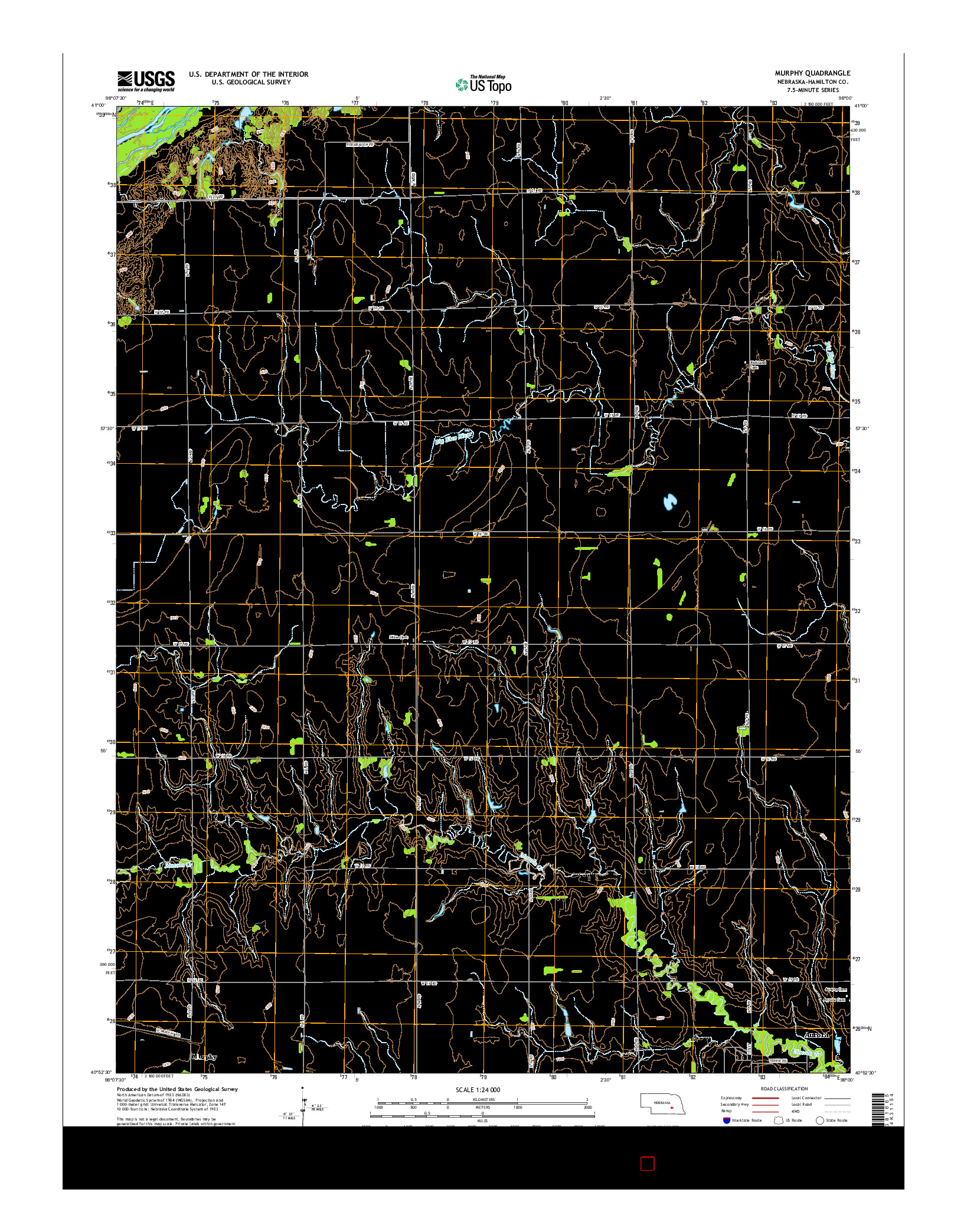 USGS US TOPO 7.5-MINUTE MAP FOR MURPHY, NE 2014