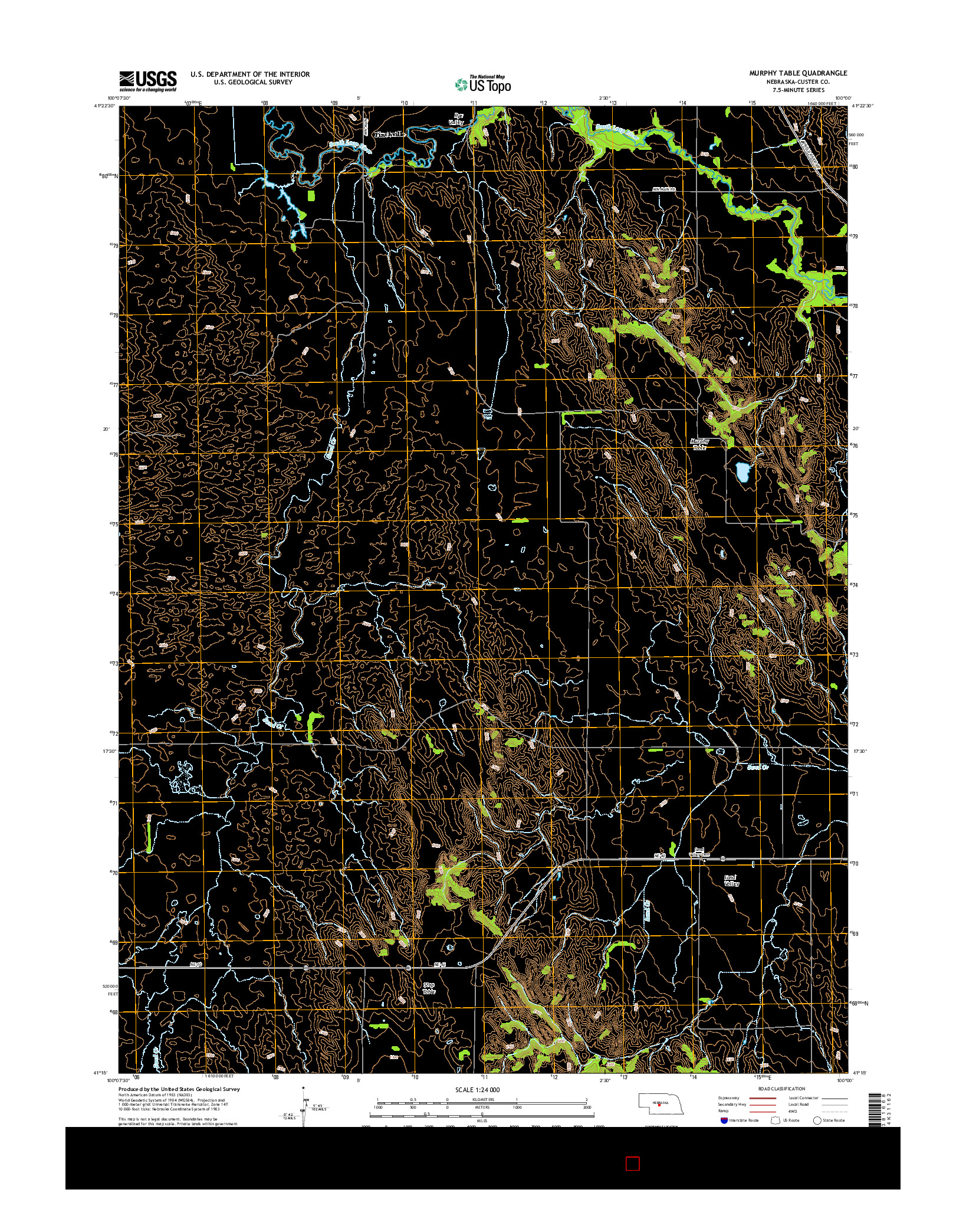 USGS US TOPO 7.5-MINUTE MAP FOR MURPHY TABLE, NE 2014