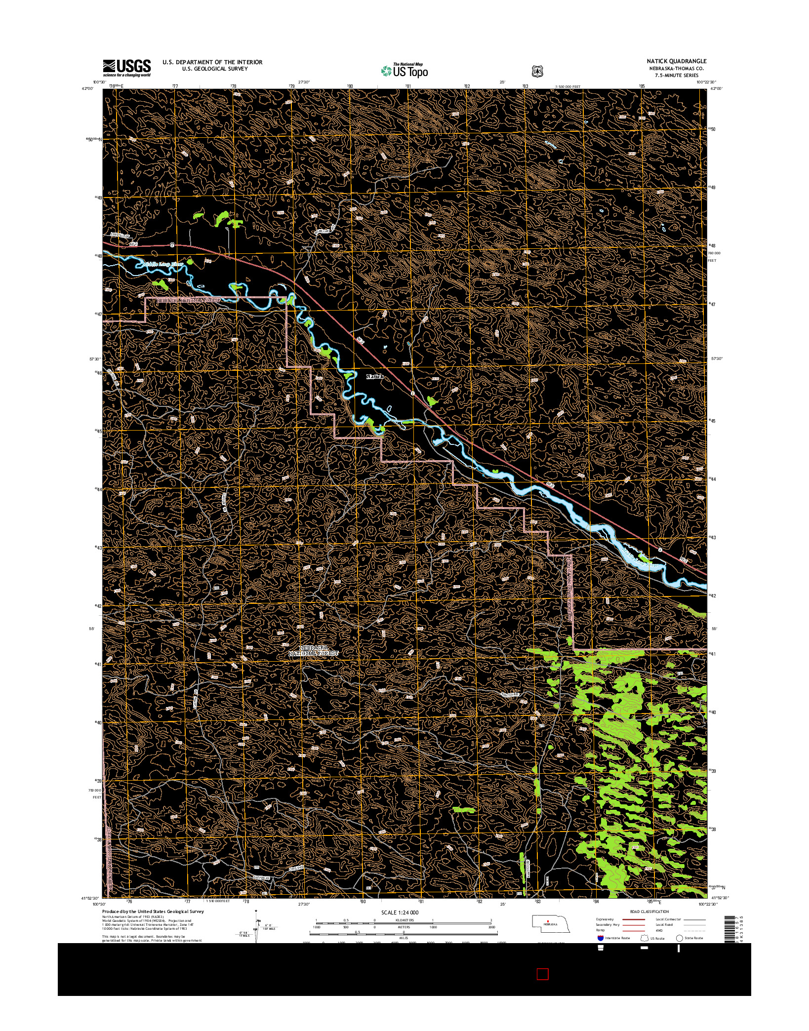 USGS US TOPO 7.5-MINUTE MAP FOR NATICK, NE 2014