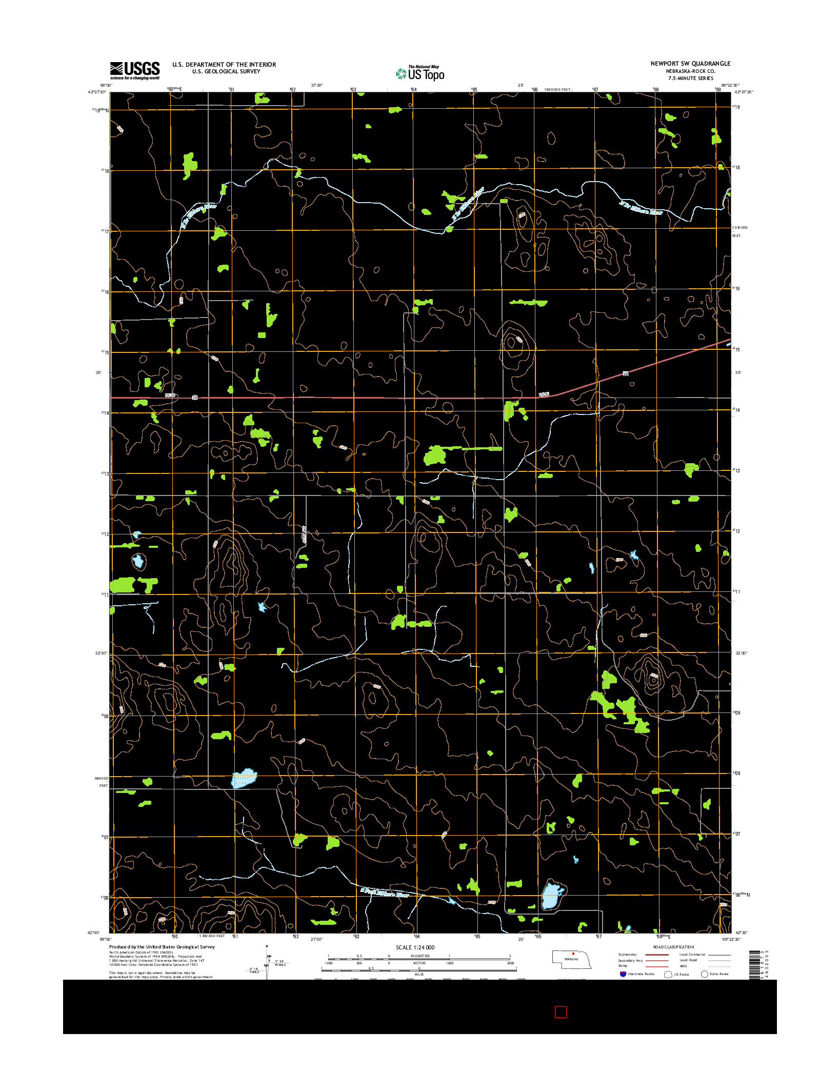 USGS US TOPO 7.5-MINUTE MAP FOR NEWPORT SW, NE 2014