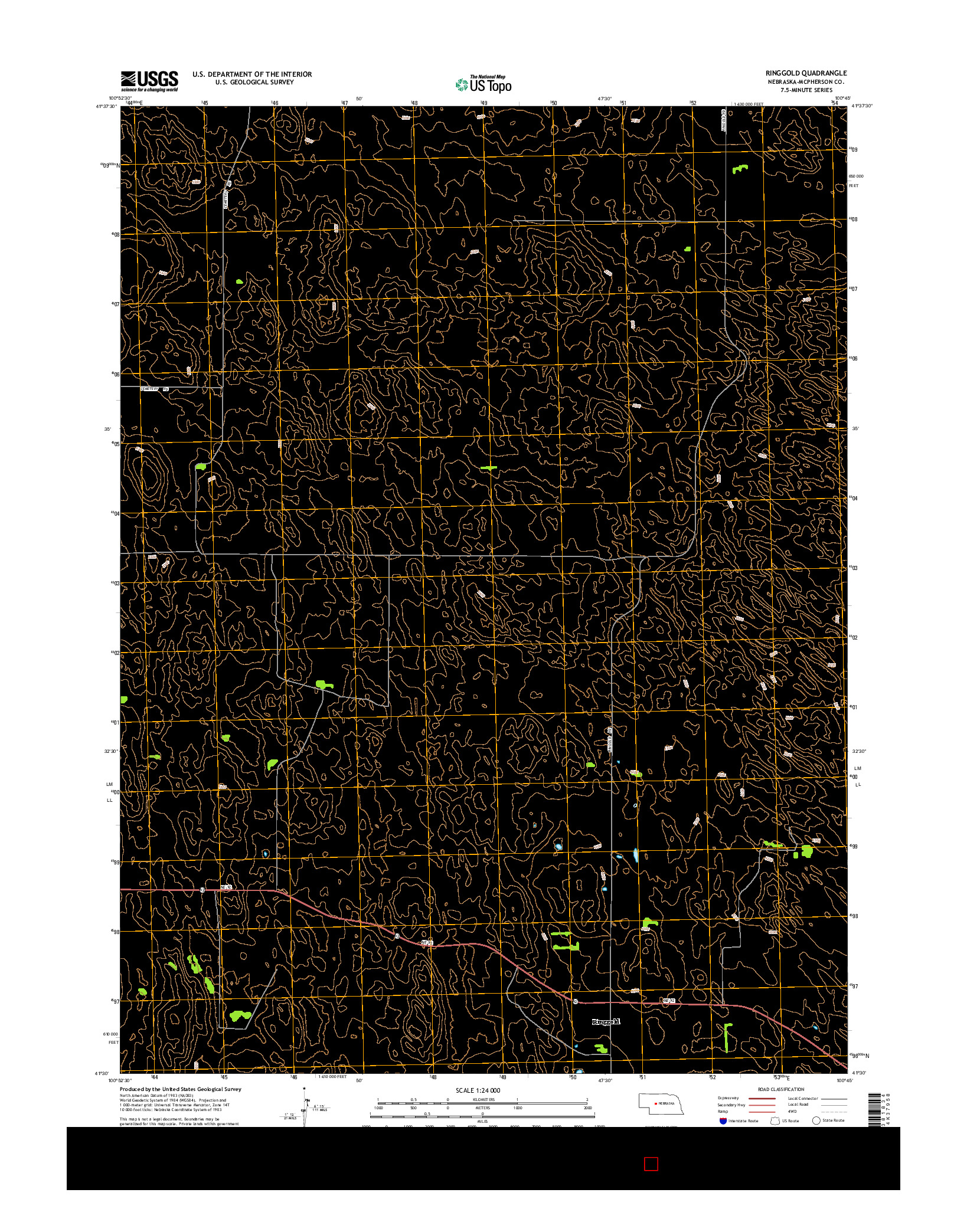 USGS US TOPO 7.5-MINUTE MAP FOR RINGGOLD, NE 2014