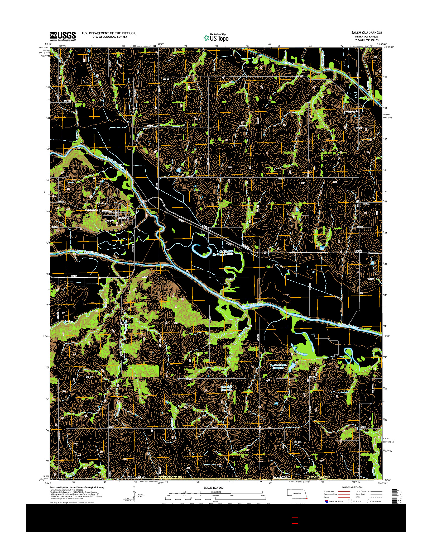 USGS US TOPO 7.5-MINUTE MAP FOR SALEM, NE-KS 2014