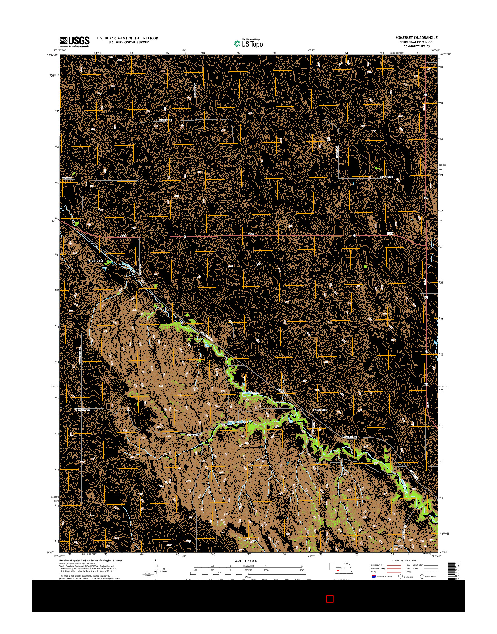 USGS US TOPO 7.5-MINUTE MAP FOR SOMERSET, NE 2014