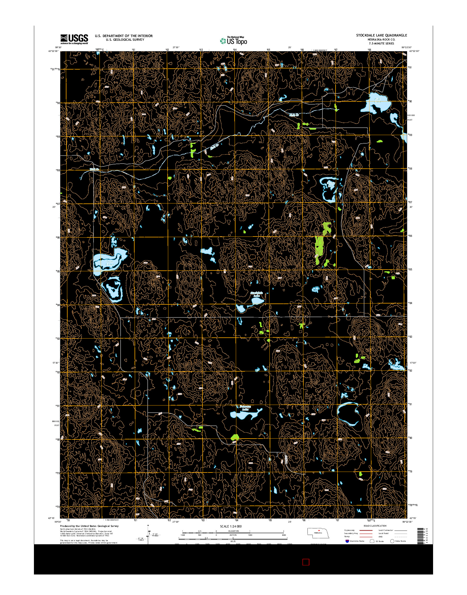 USGS US TOPO 7.5-MINUTE MAP FOR STOCKDALE LAKE, NE 2014