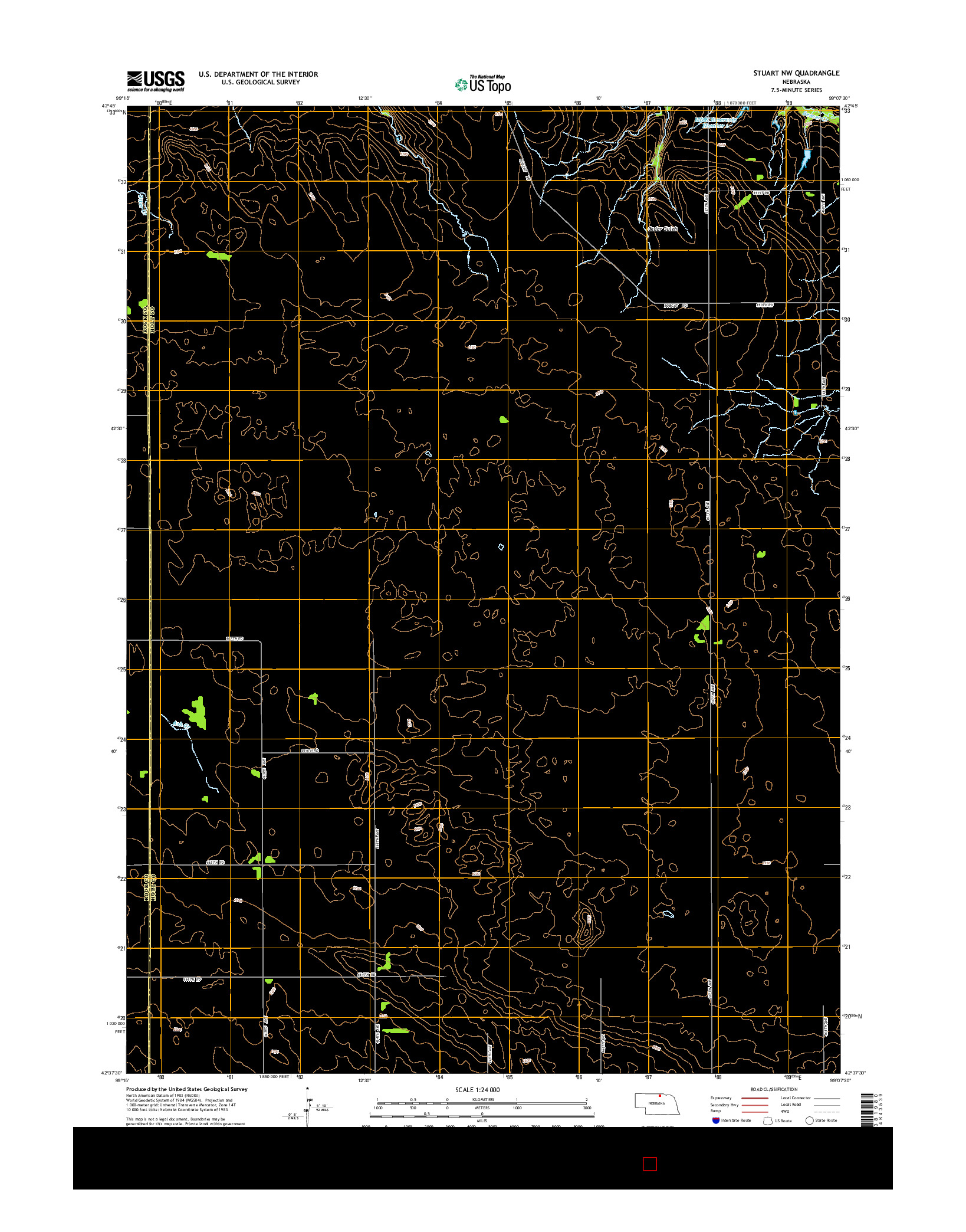 USGS US TOPO 7.5-MINUTE MAP FOR STUART NW, NE 2014