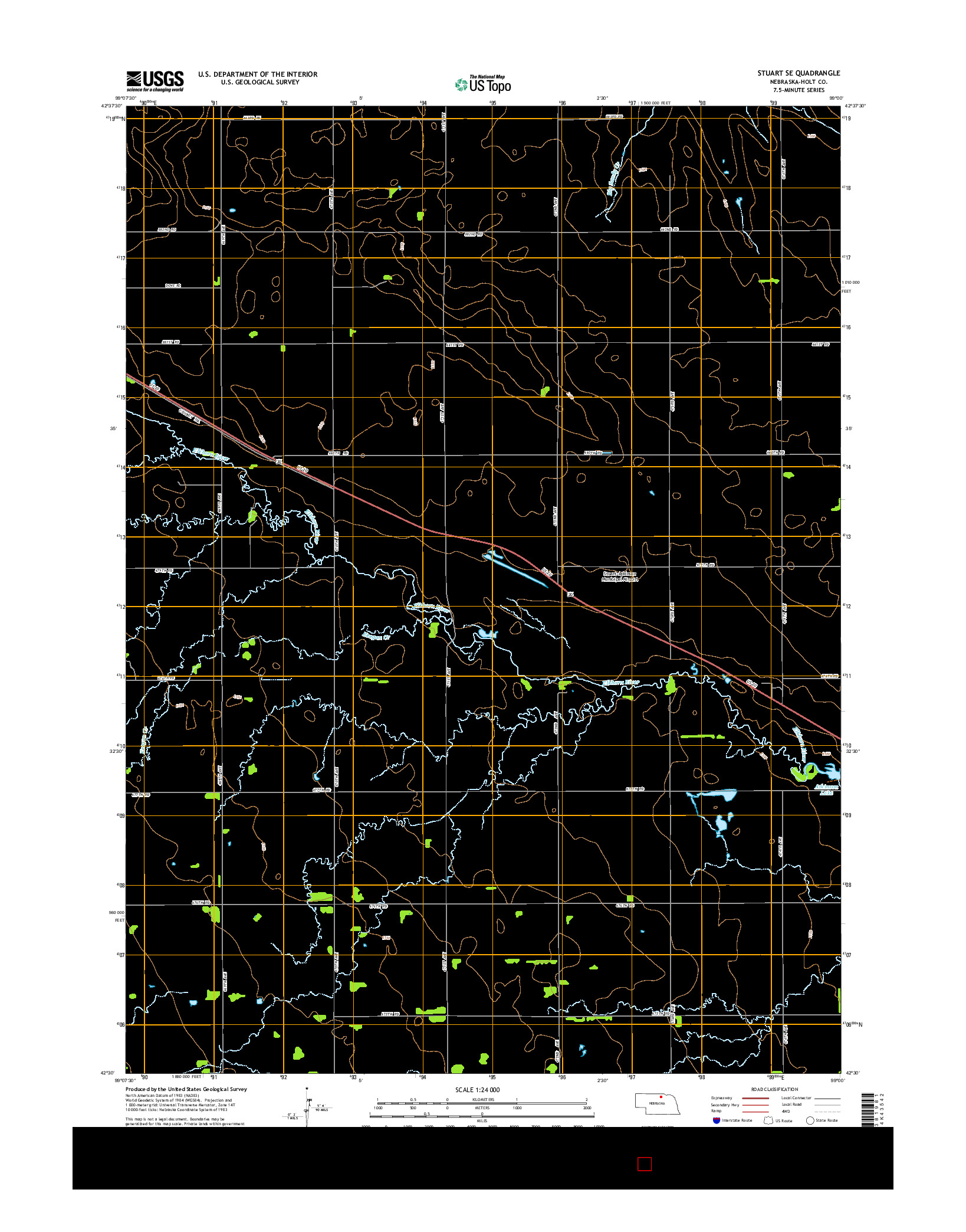 USGS US TOPO 7.5-MINUTE MAP FOR STUART SE, NE 2014