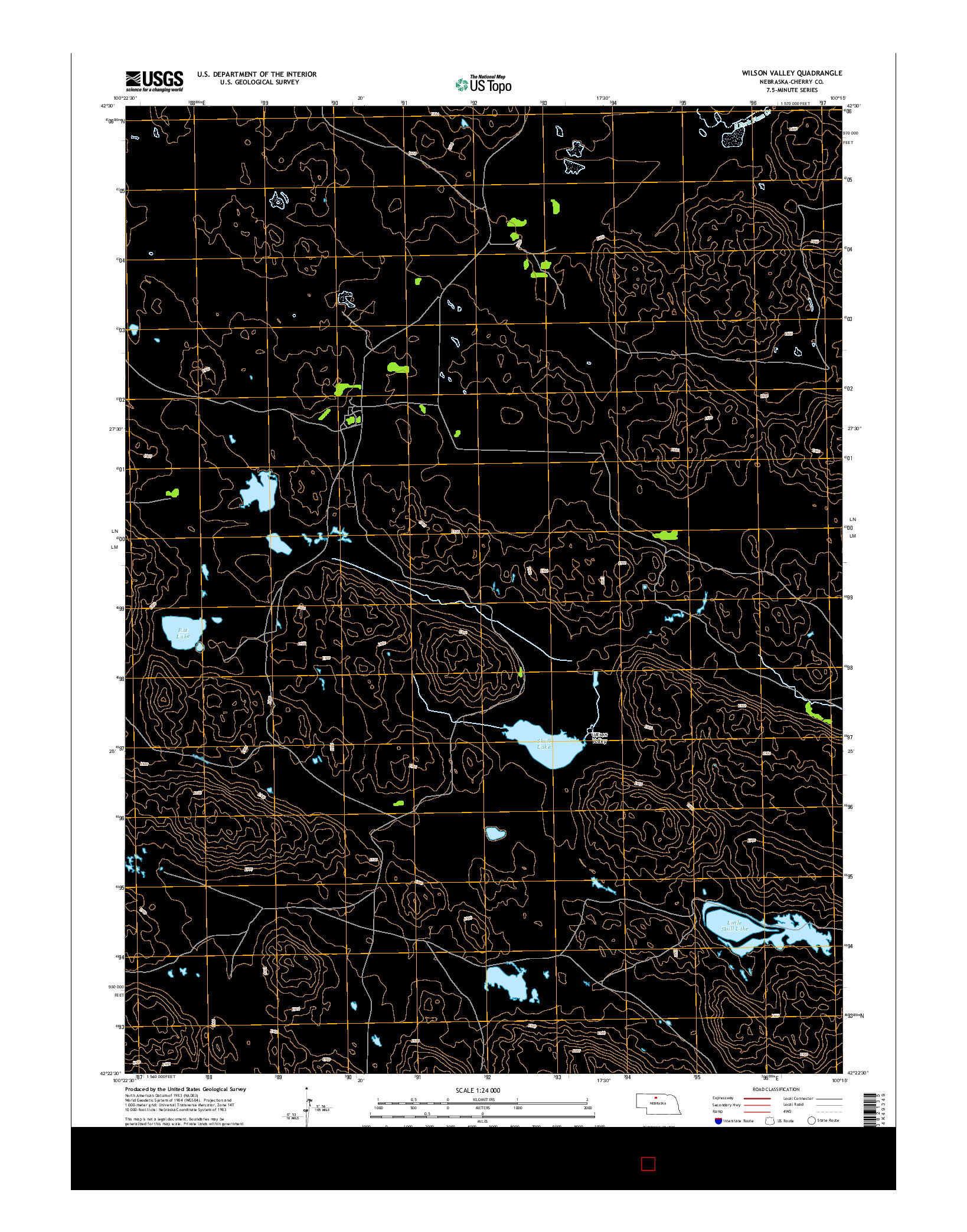 USGS US TOPO 7.5-MINUTE MAP FOR WILSON VALLEY, NE 2014
