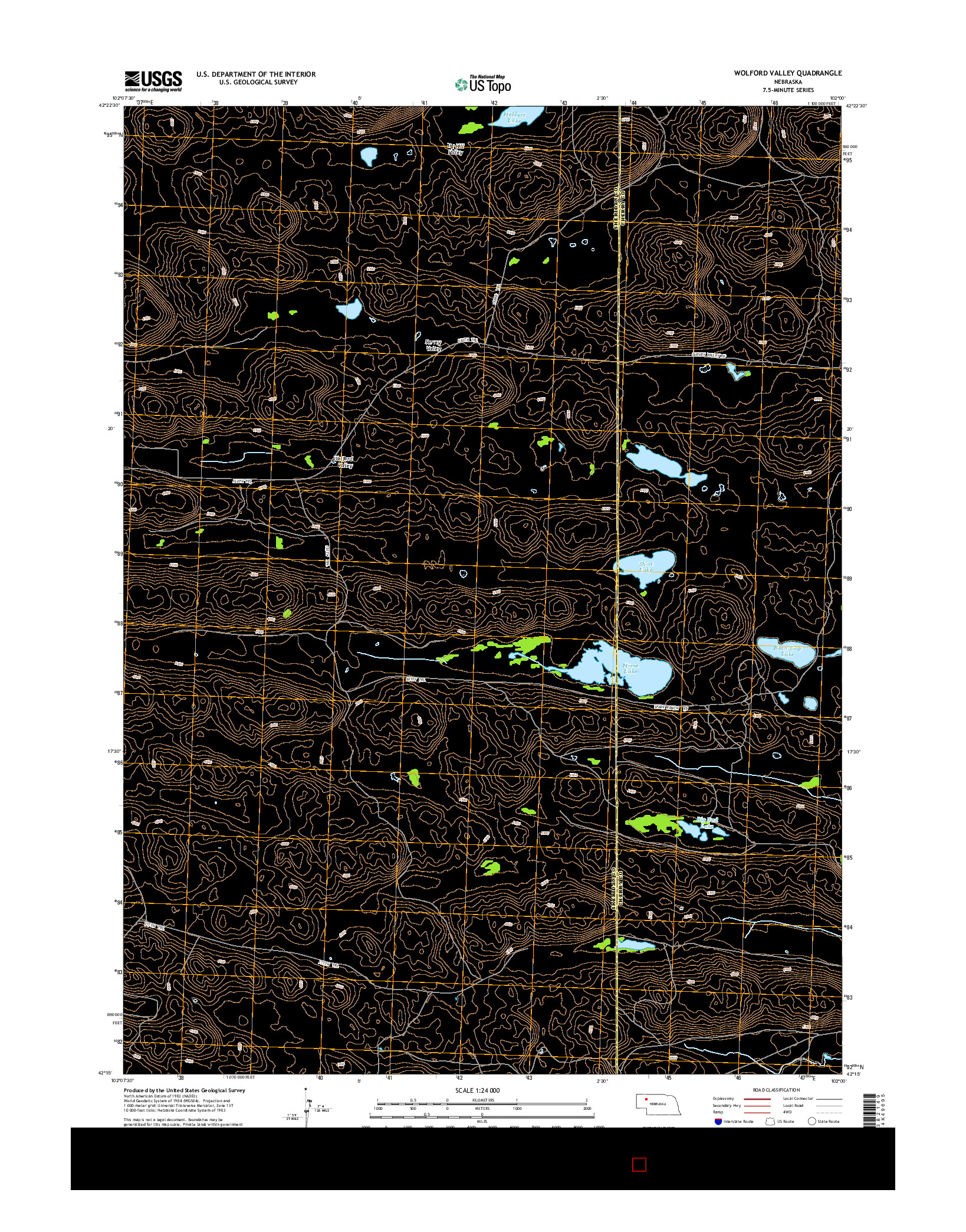 USGS US TOPO 7.5-MINUTE MAP FOR WOLFORD VALLEY, NE 2014