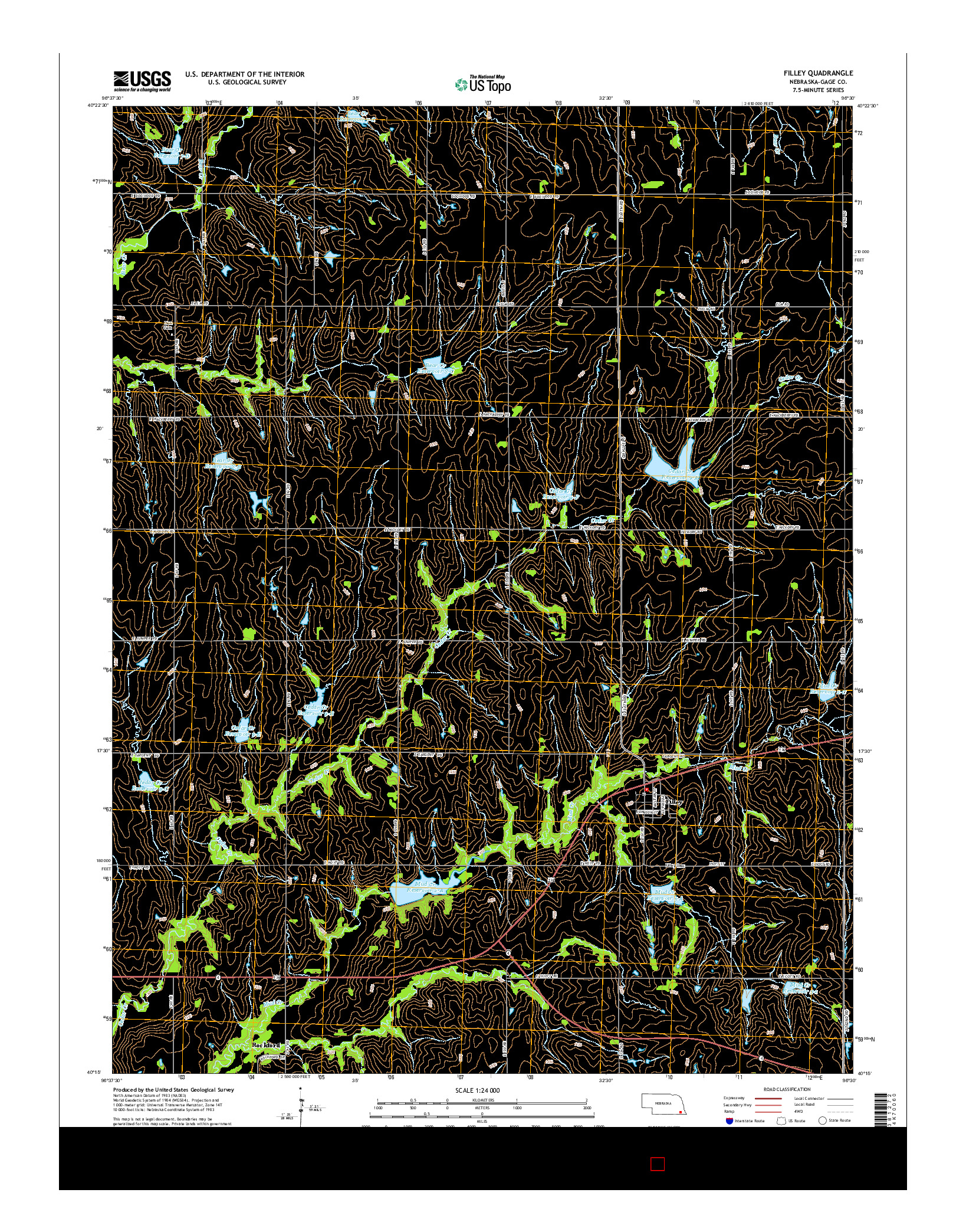 USGS US TOPO 7.5-MINUTE MAP FOR FILLEY, NE 2014