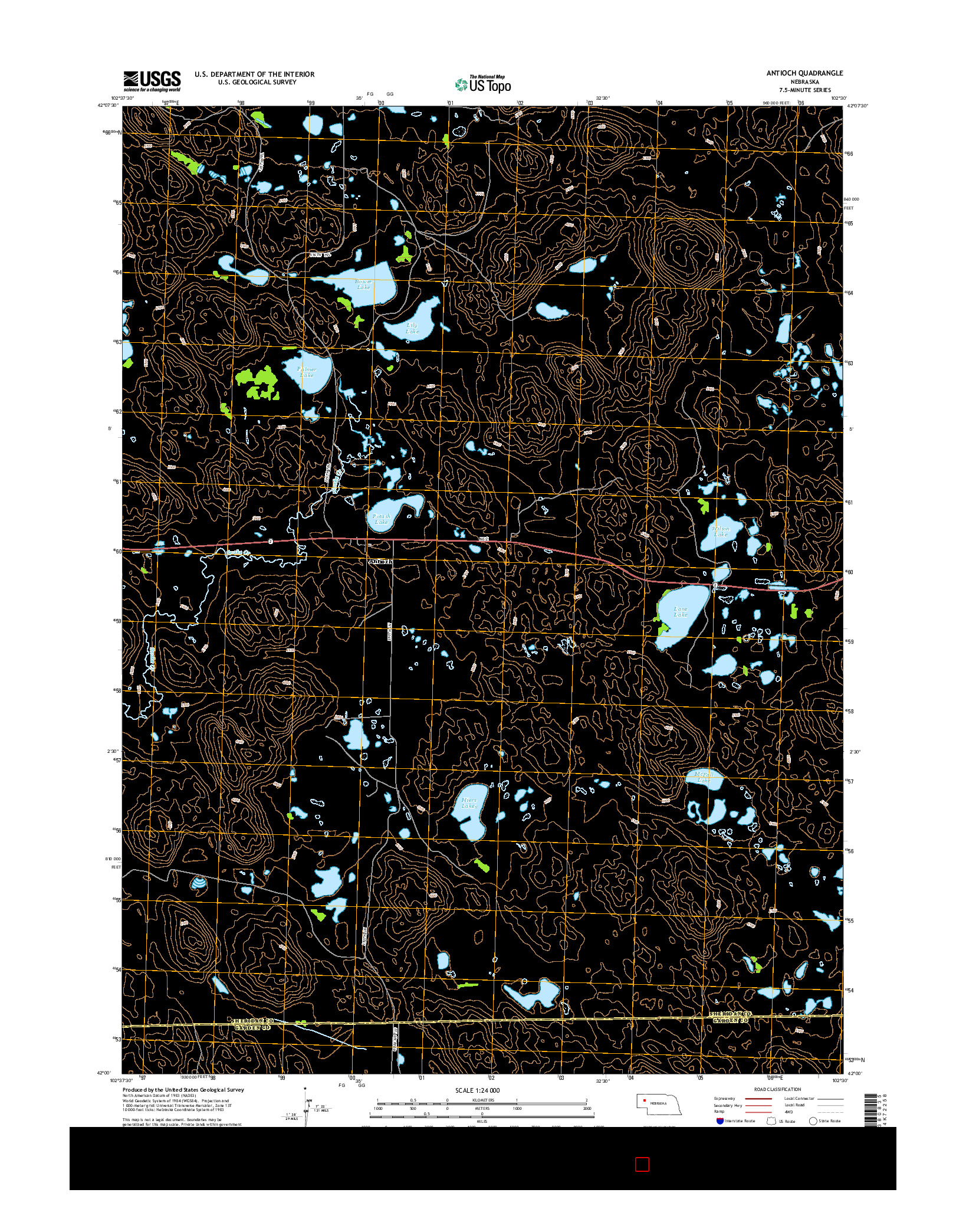 USGS US TOPO 7.5-MINUTE MAP FOR ANTIOCH, NE 2014