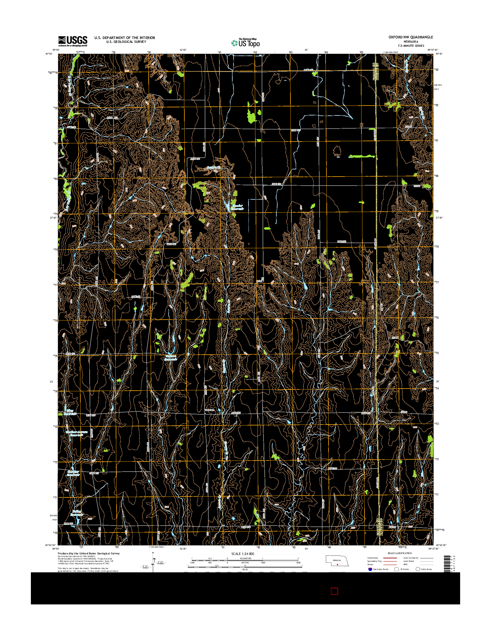 USGS US TOPO 7.5-MINUTE MAP FOR OXFORD NW, NE 2014