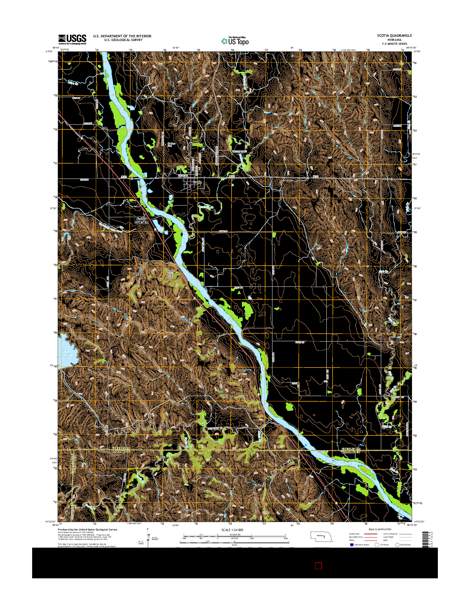 USGS US TOPO 7.5-MINUTE MAP FOR SCOTIA, NE 2014