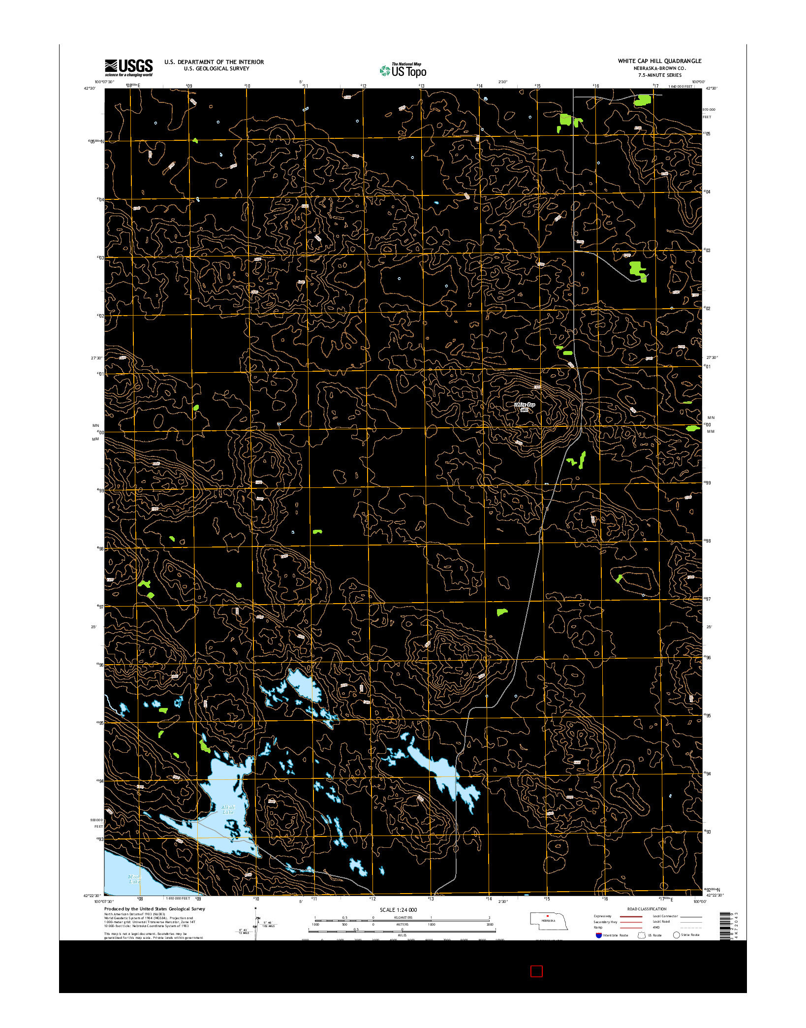 USGS US TOPO 7.5-MINUTE MAP FOR WHITE CAP HILL, NE 2014