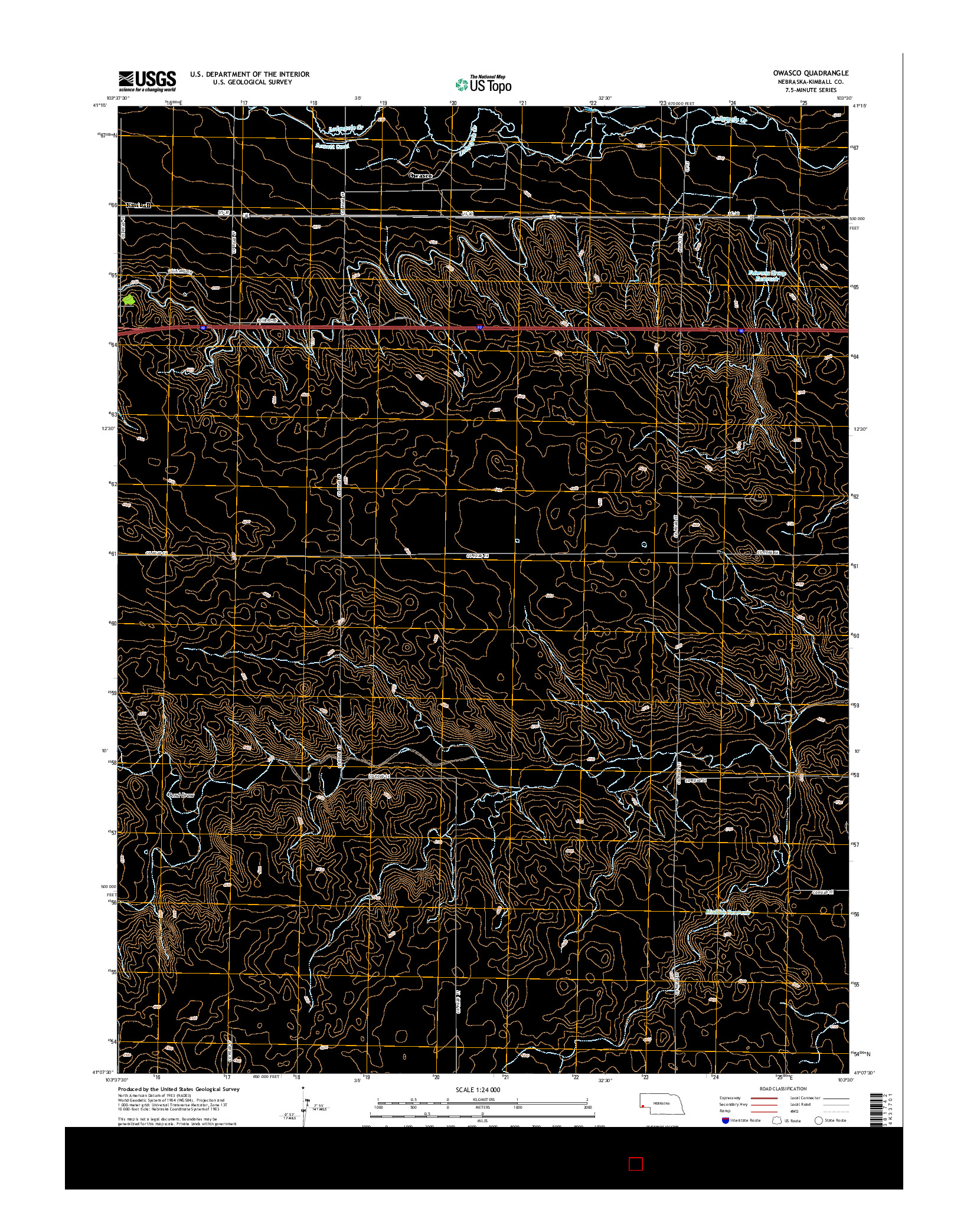 USGS US TOPO 7.5-MINUTE MAP FOR OWASCO, NE 2014