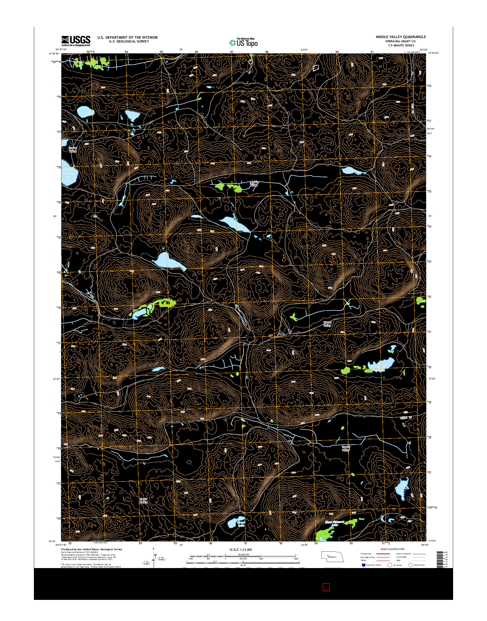 USGS US TOPO 7.5-MINUTE MAP FOR MIDDLE VALLEY, NE 2014