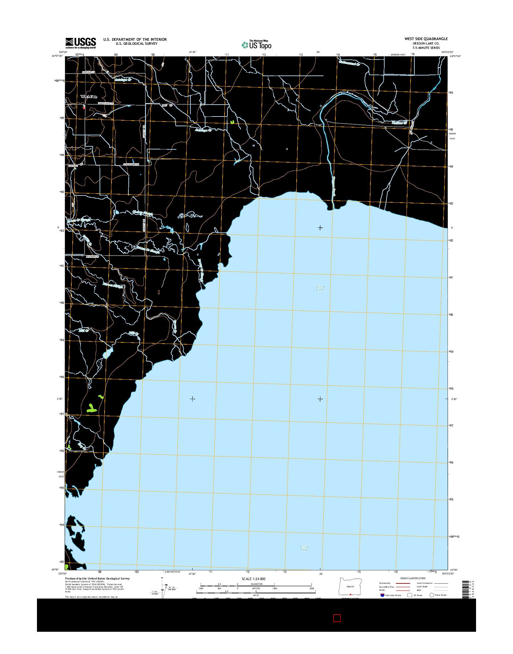 USGS US TOPO 7.5-MINUTE MAP FOR WEST SIDE, OR 2014