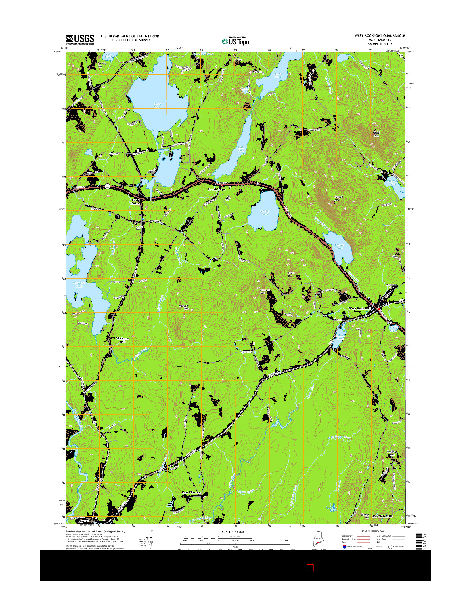 USGS US TOPO 7.5-MINUTE MAP FOR WEST ROCKPORT, ME 2014