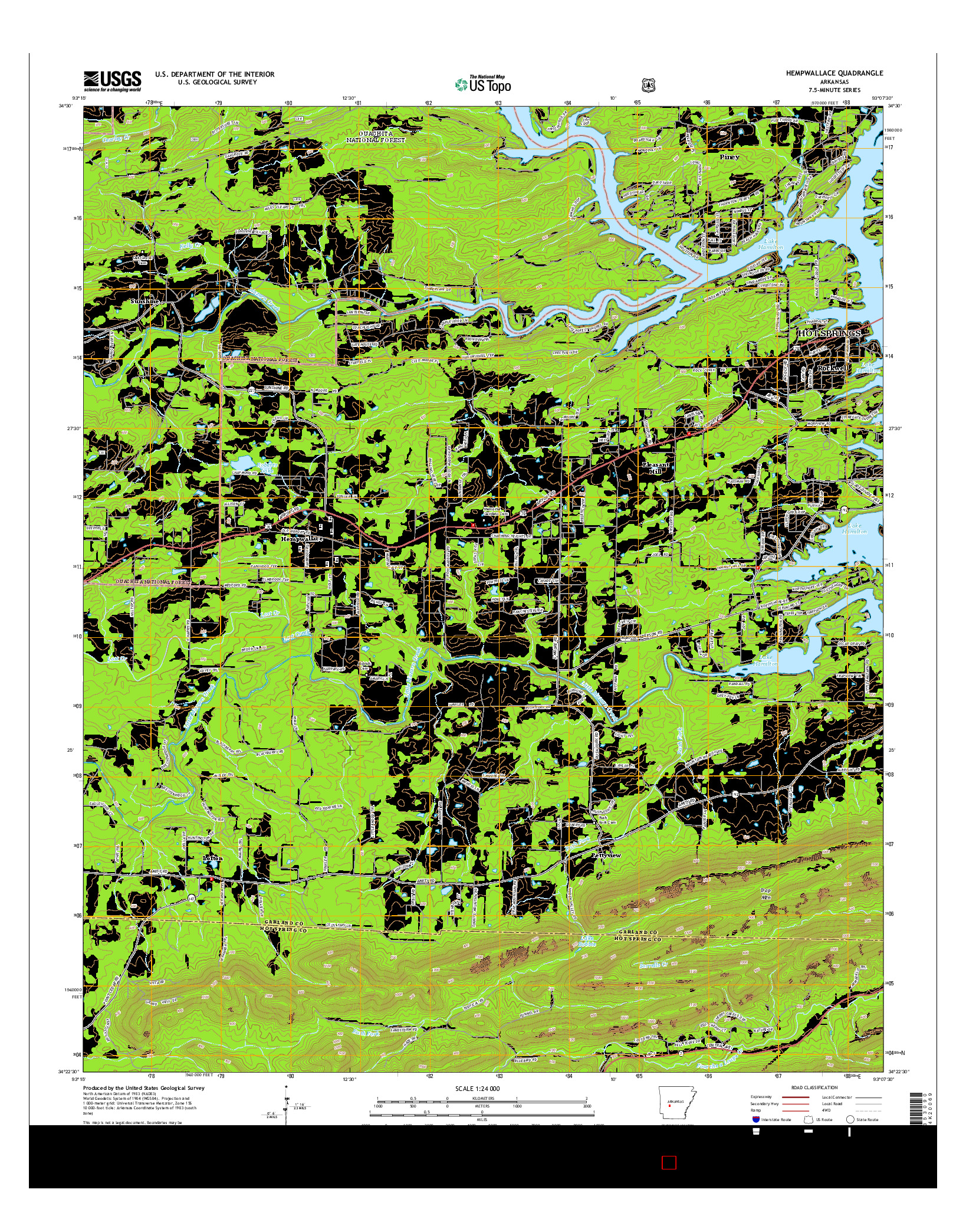 USGS US TOPO 7.5-MINUTE MAP FOR HEMPWALLACE, AR 2014
