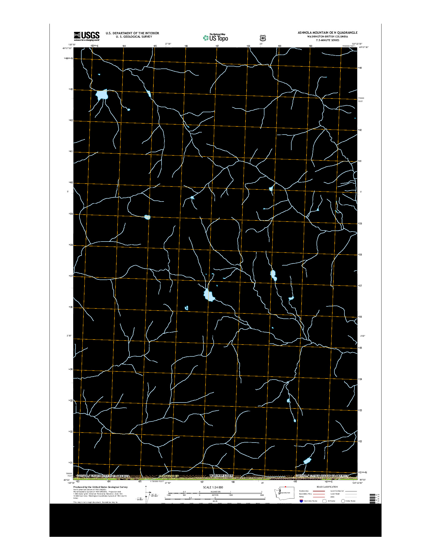 USGS US TOPO 7.5-MINUTE MAP FOR ASHNOLA MOUNTAIN OE N, WA-BC 2014