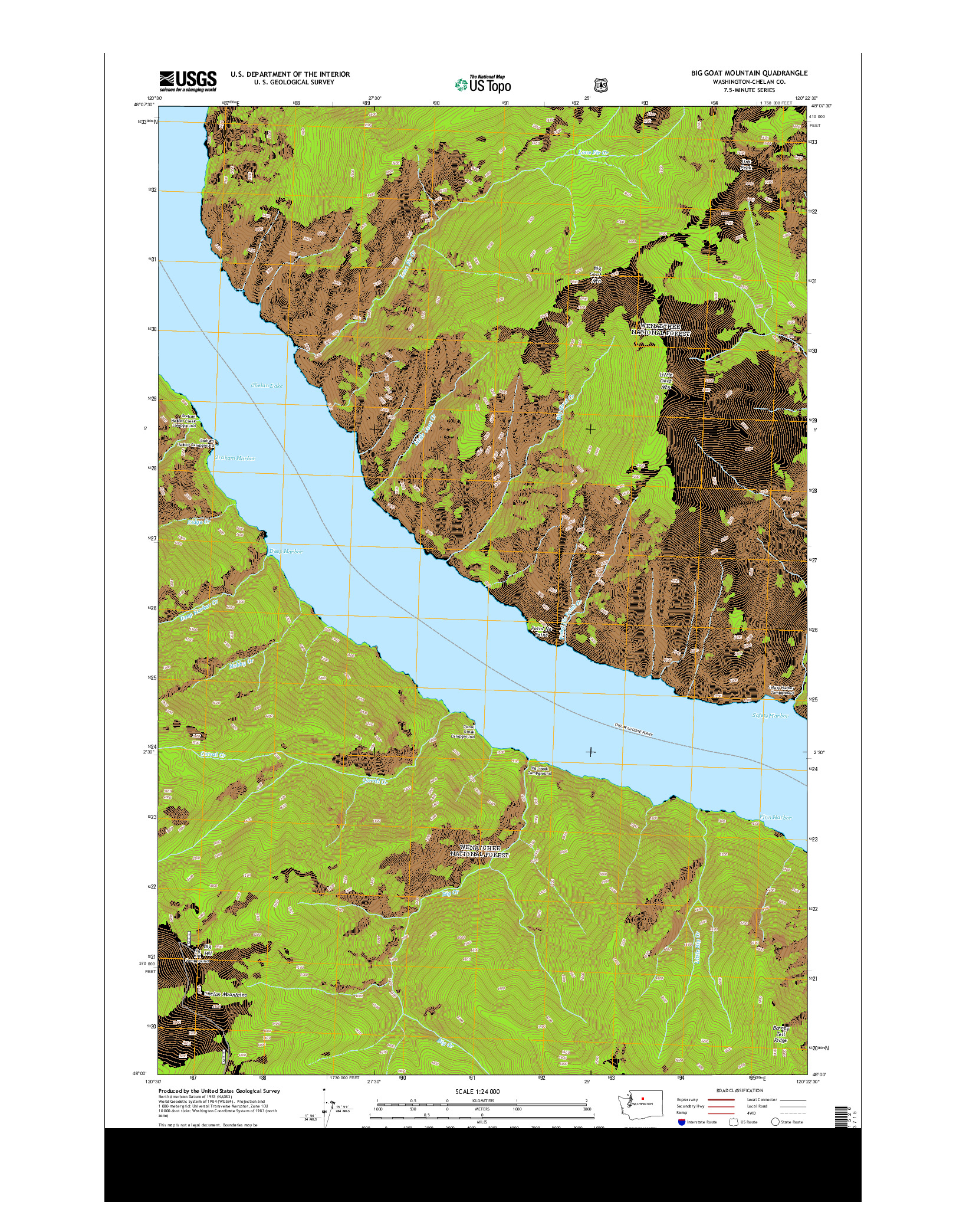 USGS US TOPO 7.5-MINUTE MAP FOR BIG GOAT MOUNTAIN, WA 2014