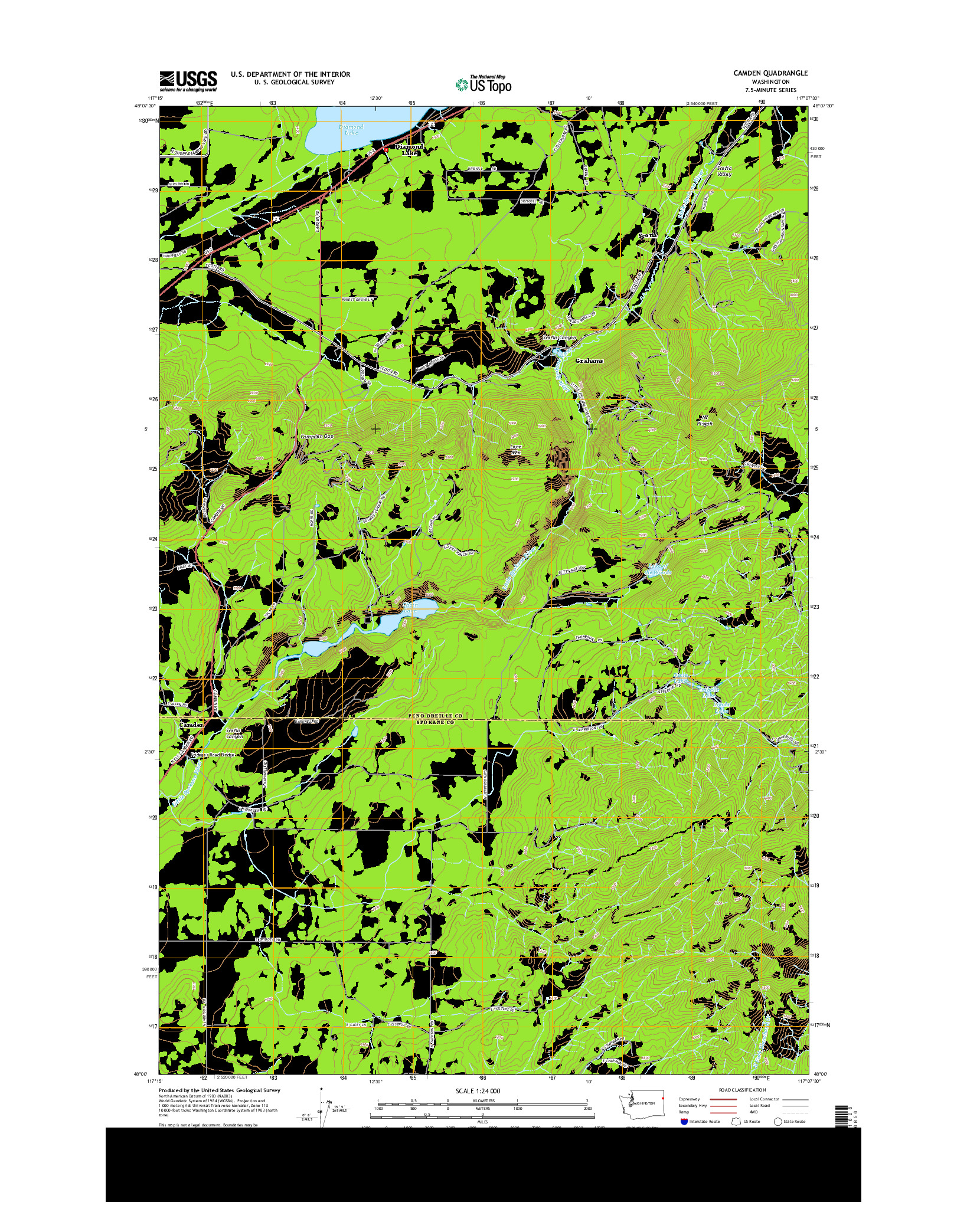 USGS US TOPO 7.5-MINUTE MAP FOR CAMDEN, WA 2014