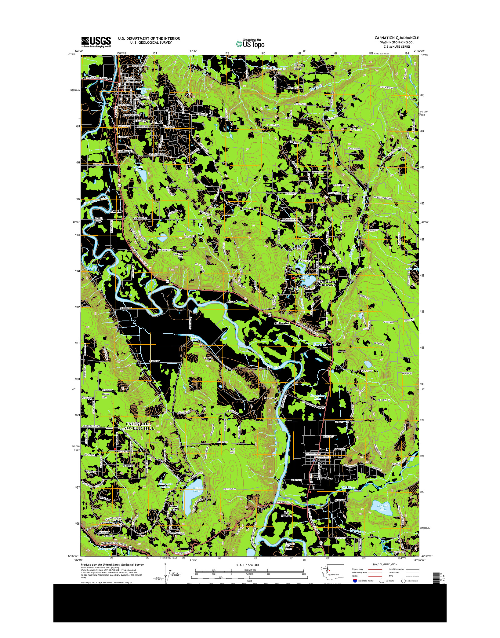 USGS US TOPO 7.5-MINUTE MAP FOR CARNATION, WA 2014