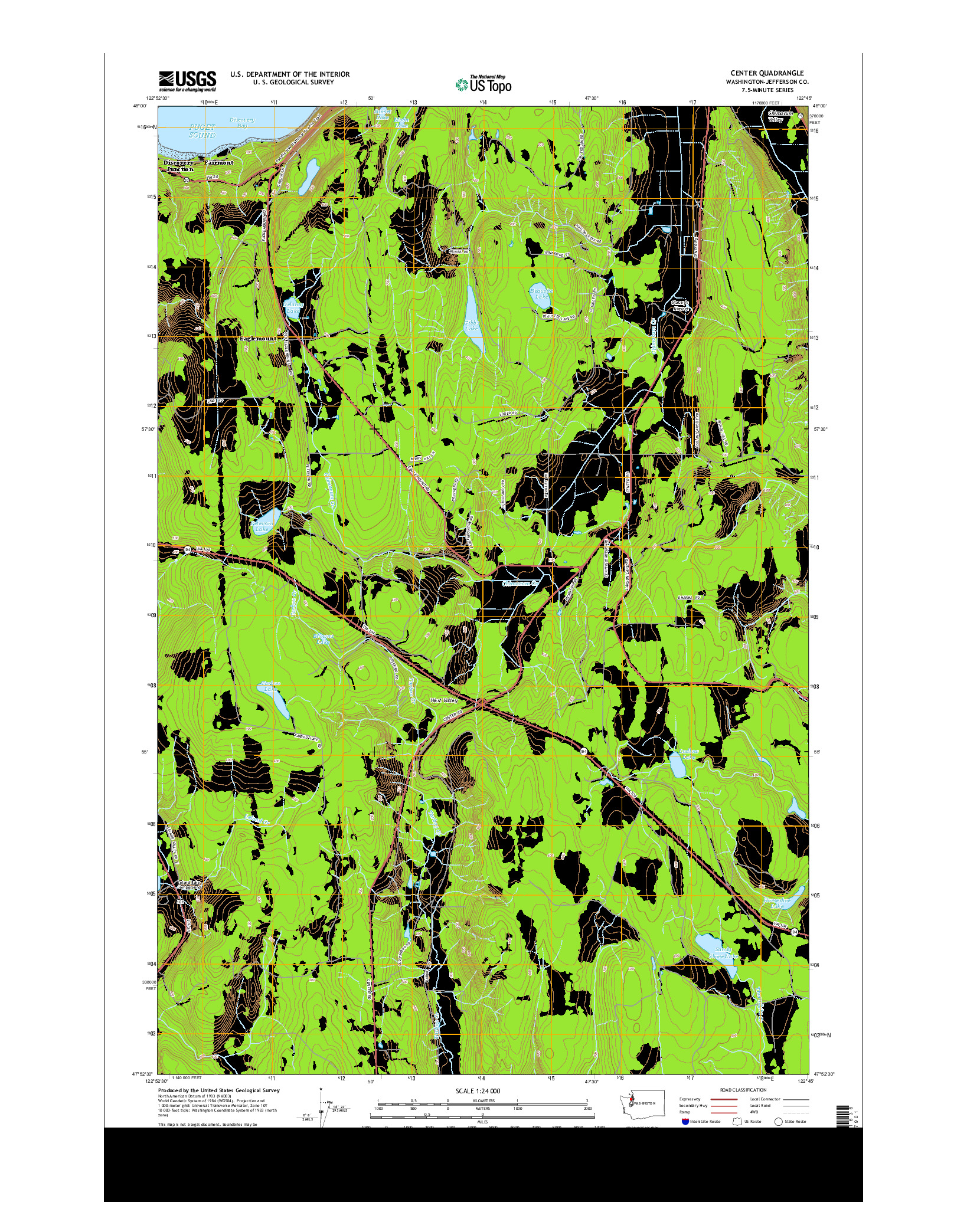 USGS US TOPO 7.5-MINUTE MAP FOR CENTER, WA 2014