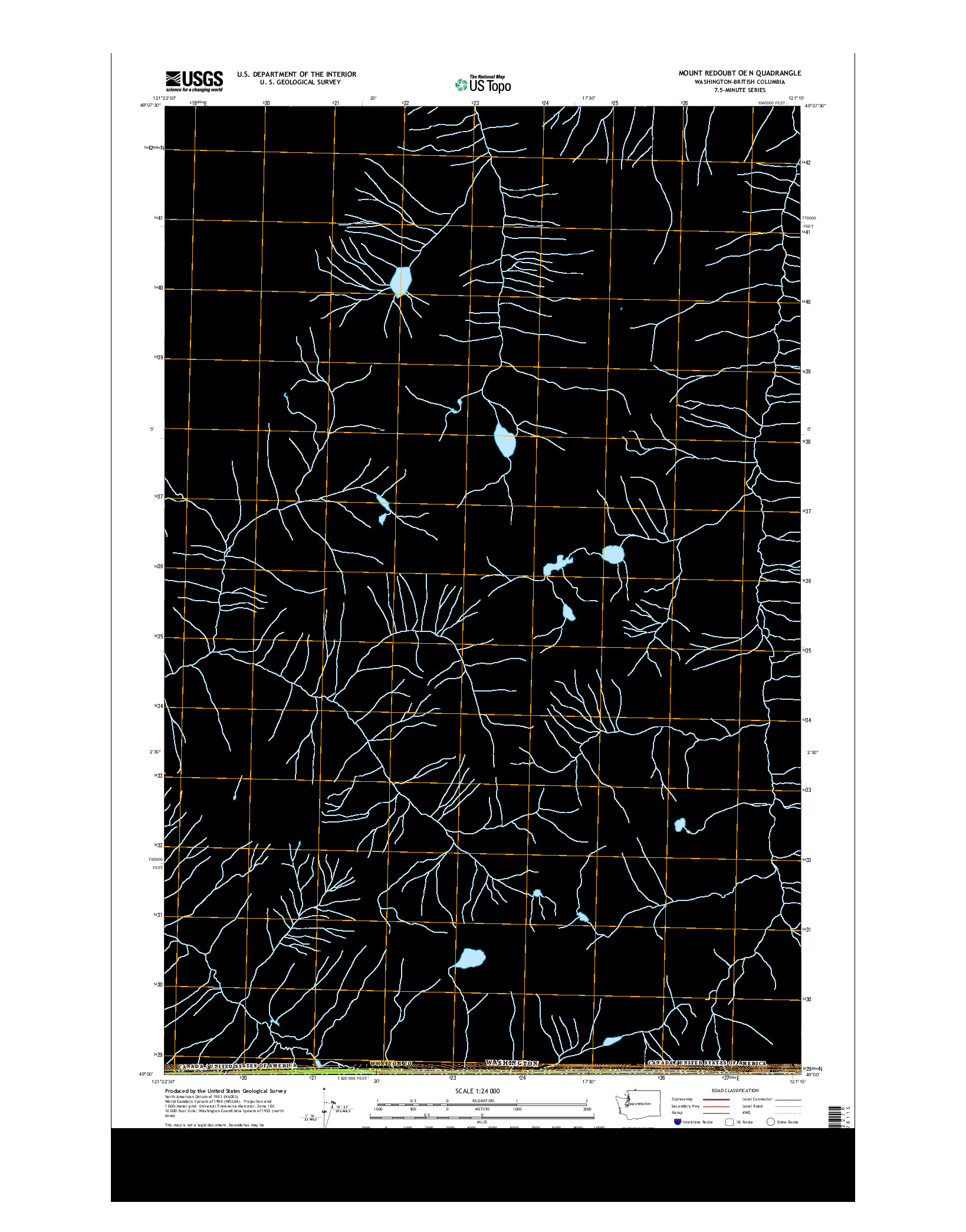 USGS US TOPO 7.5-MINUTE MAP FOR MOUNT REDOUBT OE N, WA-BC 2014