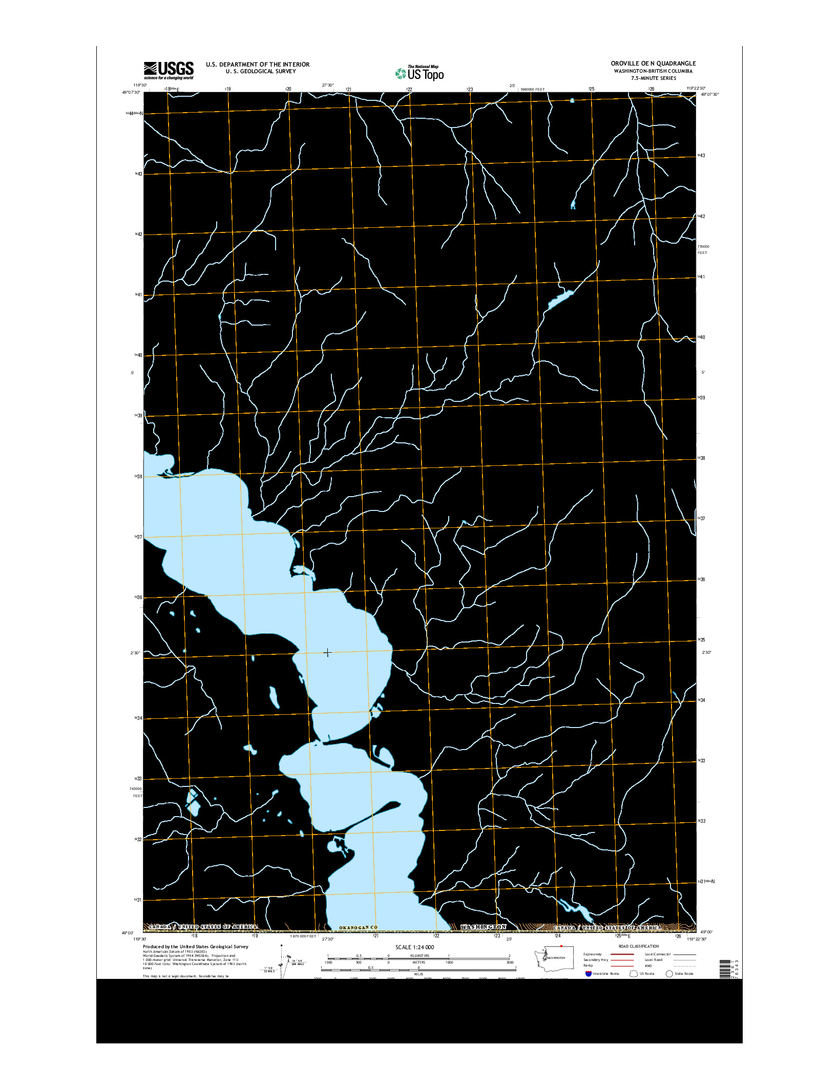 USGS US TOPO 7.5-MINUTE MAP FOR OROVILLE OE N, WA-BC 2014