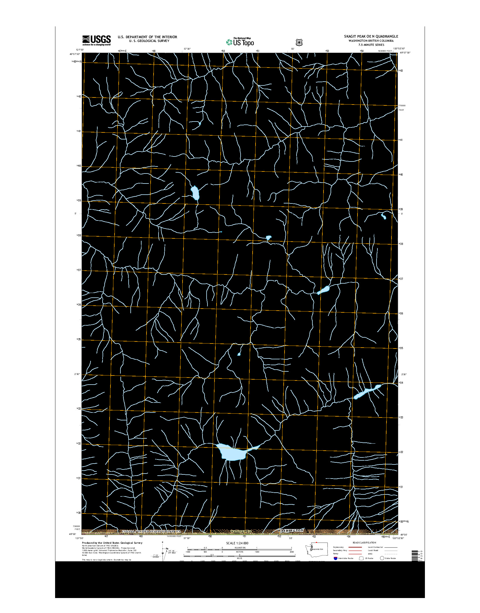 USGS US TOPO 7.5-MINUTE MAP FOR SKAGIT PEAK OE N, WA-BC 2014