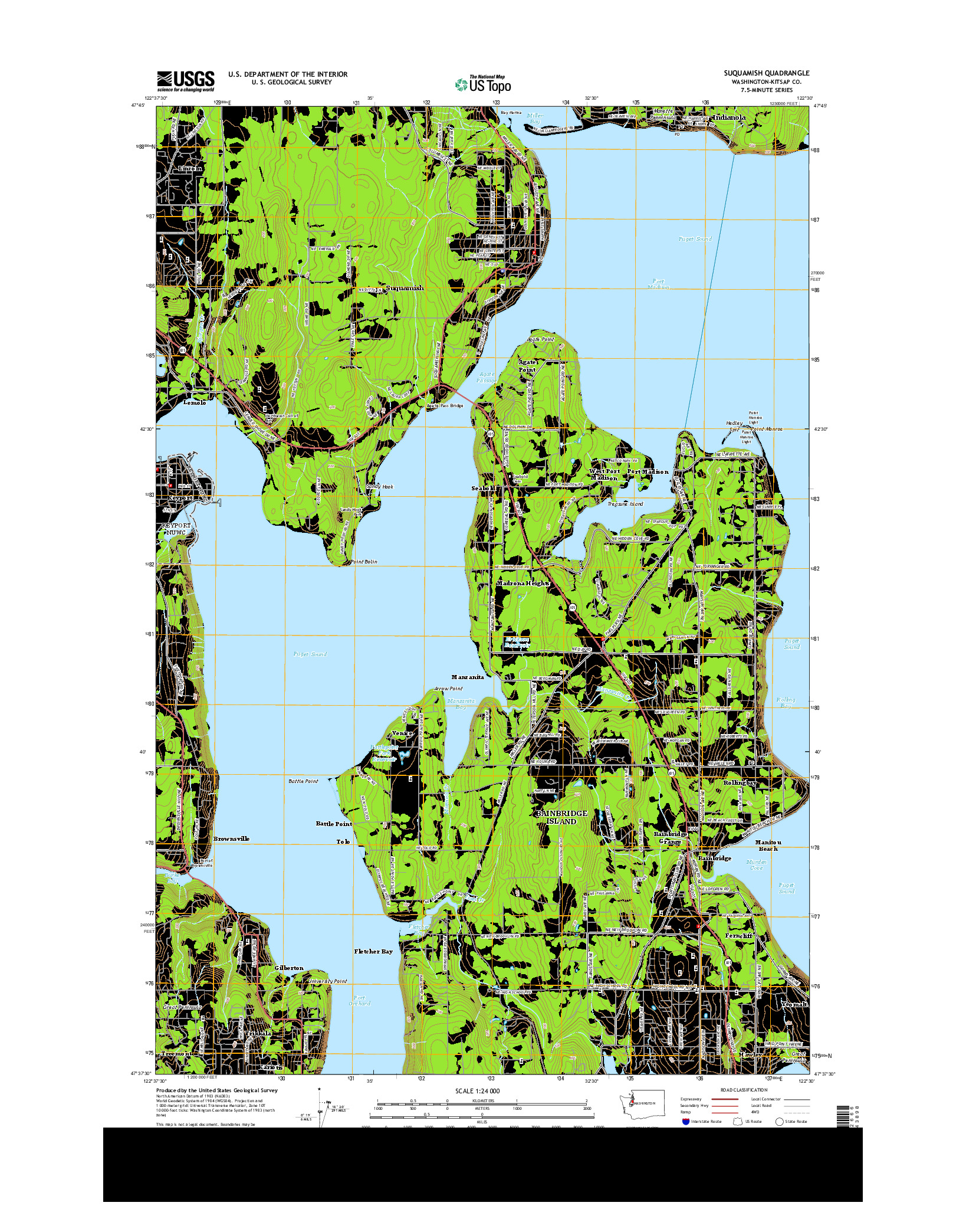 USGS US TOPO 7.5-MINUTE MAP FOR SUQUAMISH, WA 2014