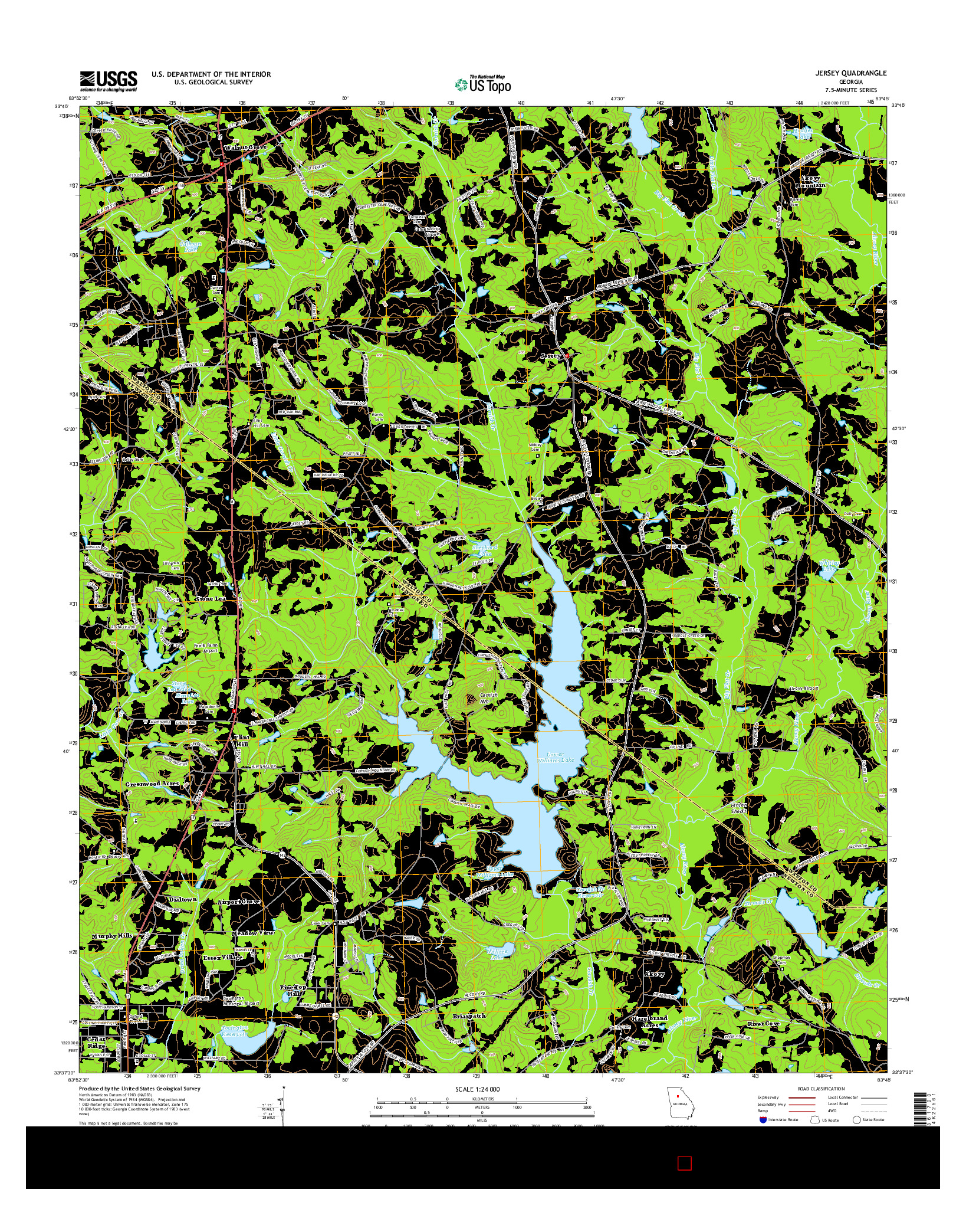 USGS US TOPO 7.5-MINUTE MAP FOR JERSEY, GA 2014