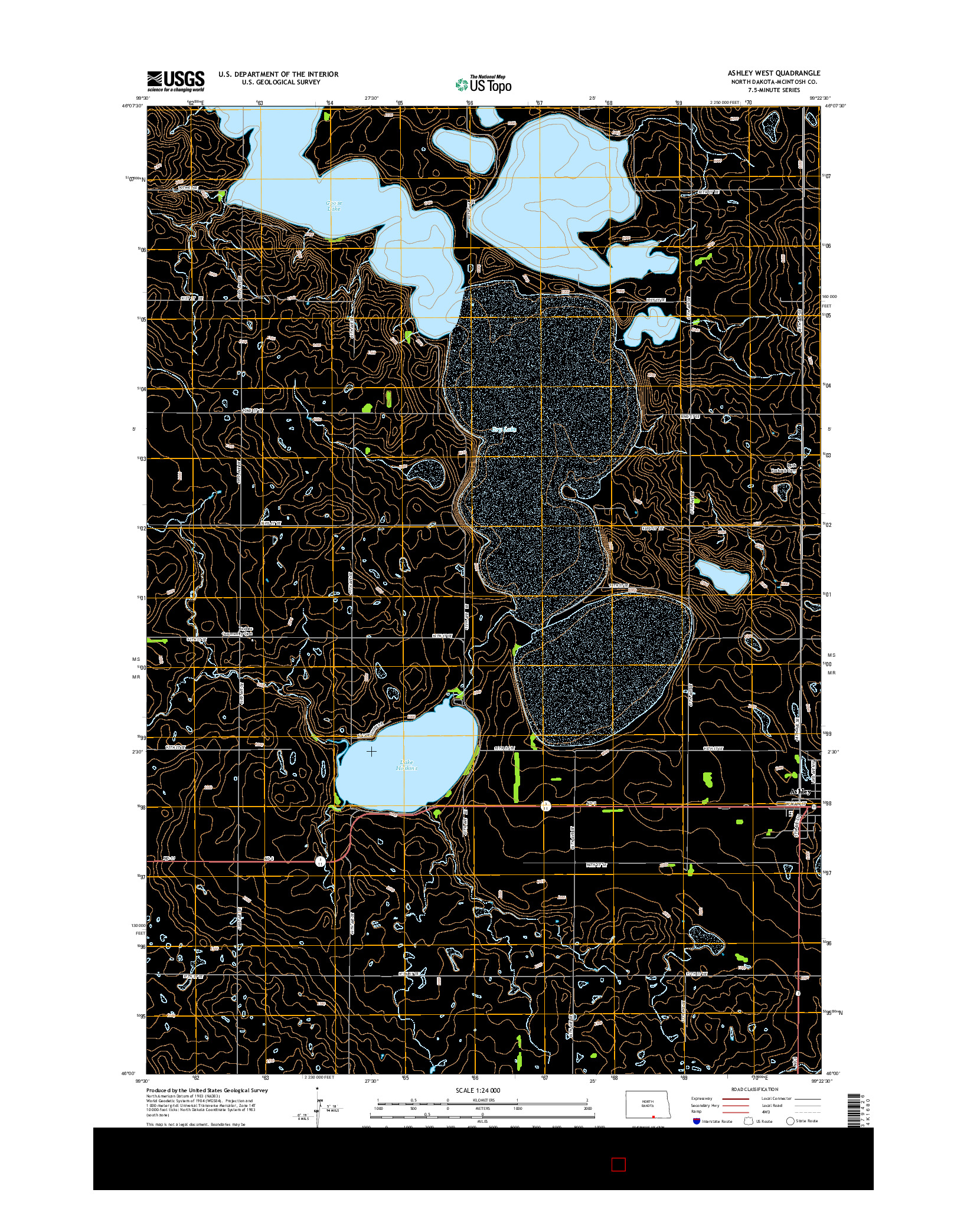 USGS US TOPO 7.5-MINUTE MAP FOR ASHLEY WEST, ND 2014