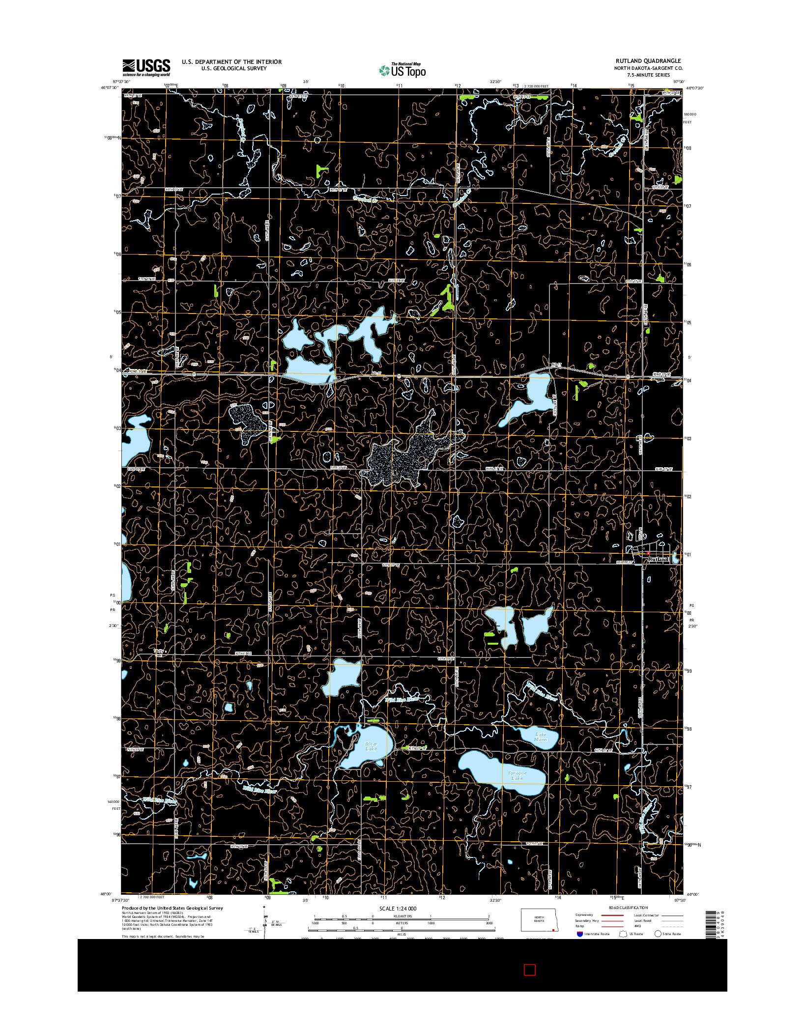 USGS US TOPO 7.5-MINUTE MAP FOR RUTLAND, ND 2014