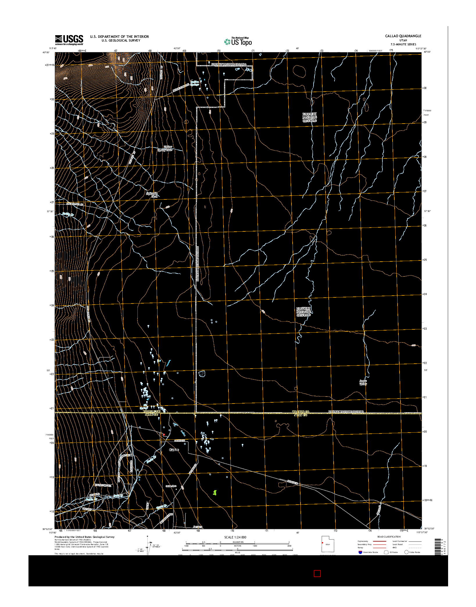USGS US TOPO 7.5-MINUTE MAP FOR CALLAO, UT 2014