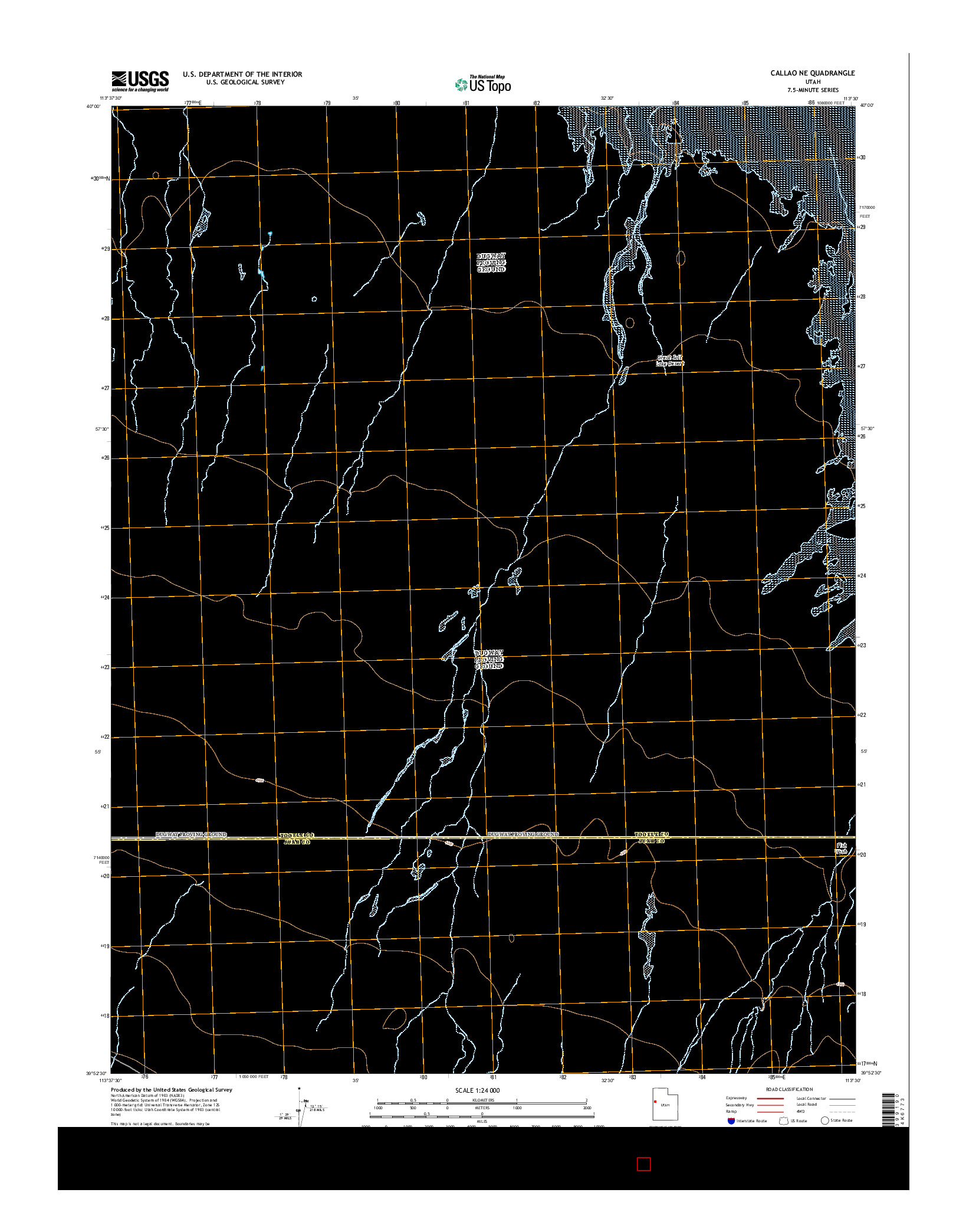 USGS US TOPO 7.5-MINUTE MAP FOR CALLAO NE, UT 2014