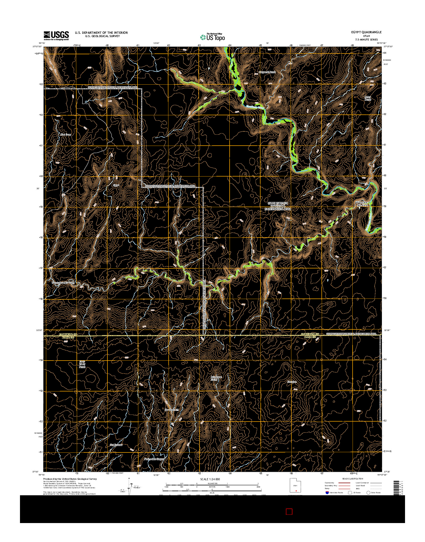 USGS US TOPO 7.5-MINUTE MAP FOR EGYPT, UT 2014