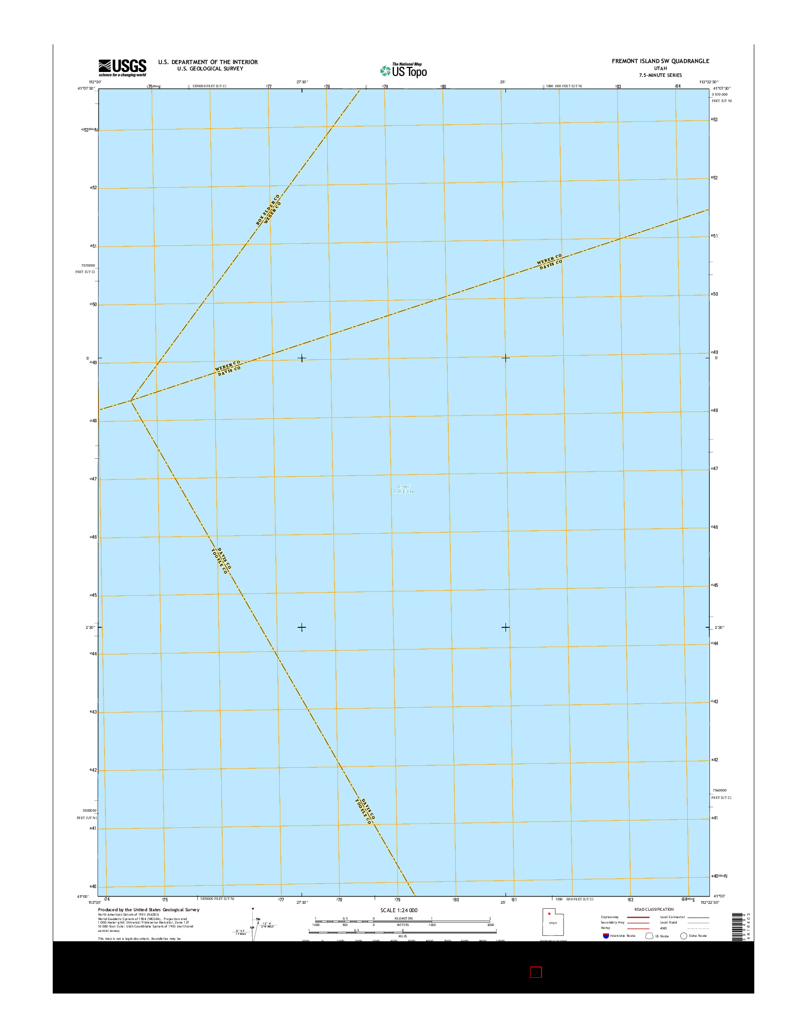 USGS US TOPO 7.5-MINUTE MAP FOR FREMONT ISLAND SW, UT 2014