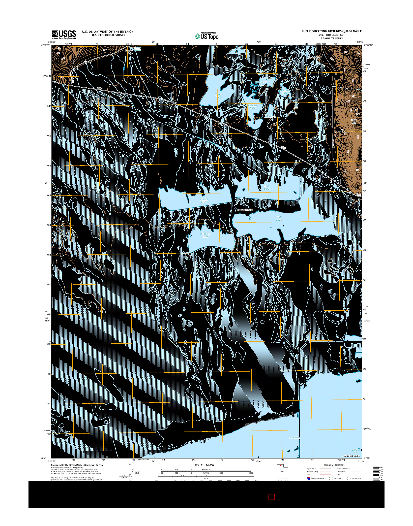 USGS US TOPO 7.5-MINUTE MAP FOR PUBLIC SHOOTING GROUNDS, UT 2014