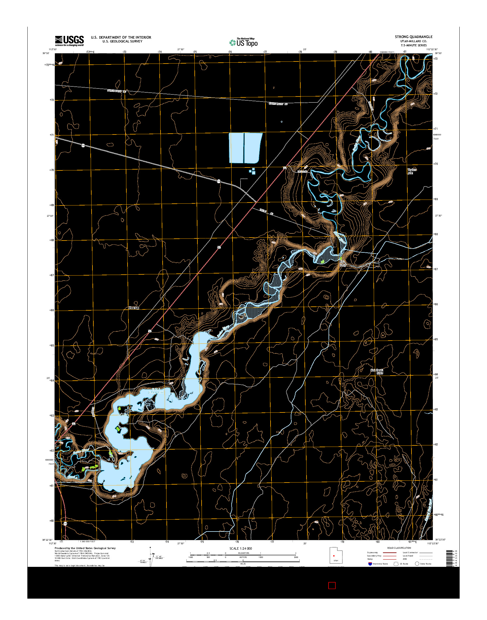 USGS US TOPO 7.5-MINUTE MAP FOR STRONG, UT 2014