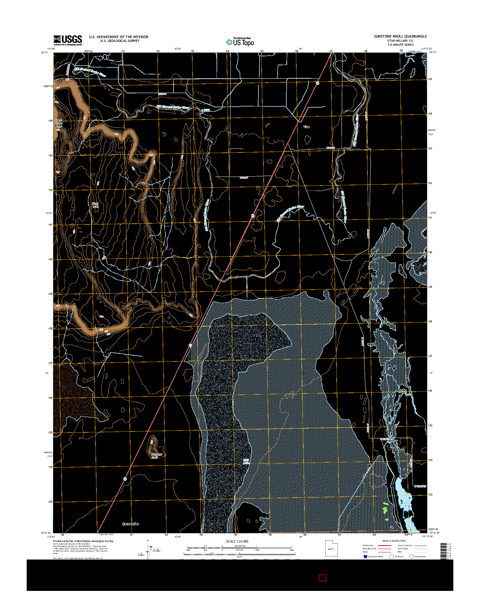 USGS US TOPO 7.5-MINUTE MAP FOR SUNSTONE KNOLL, UT 2014