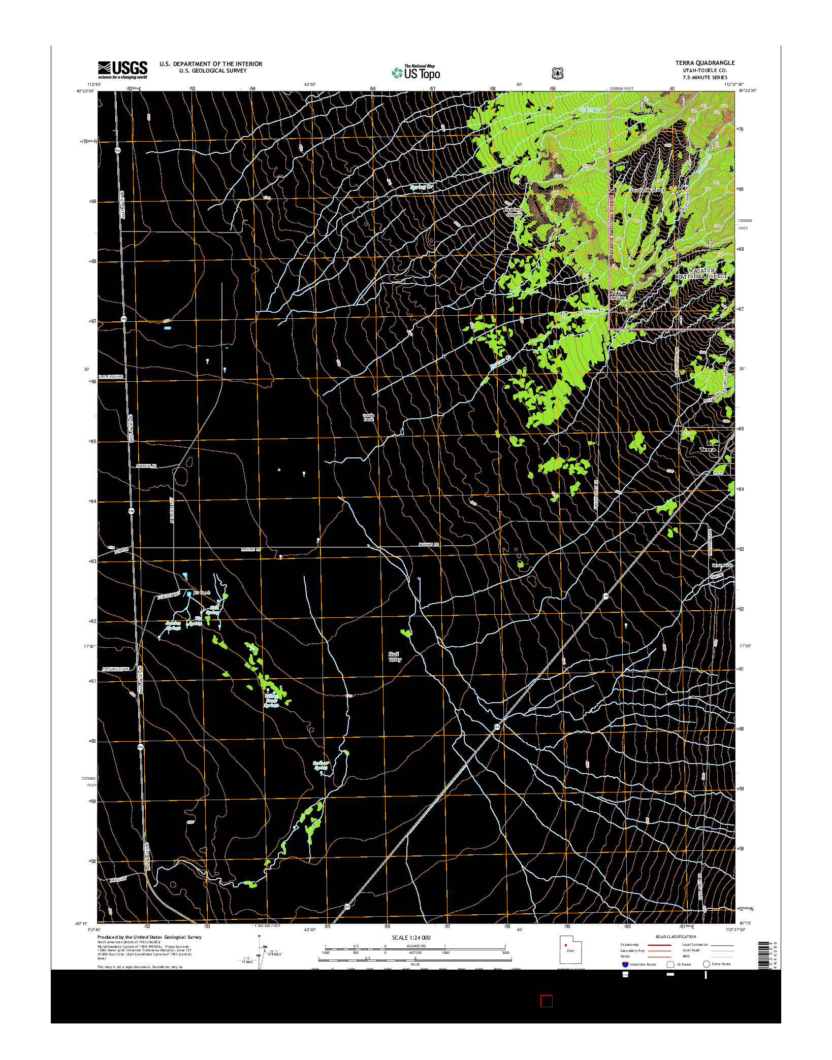 USGS US TOPO 7.5-MINUTE MAP FOR TERRA, UT 2014