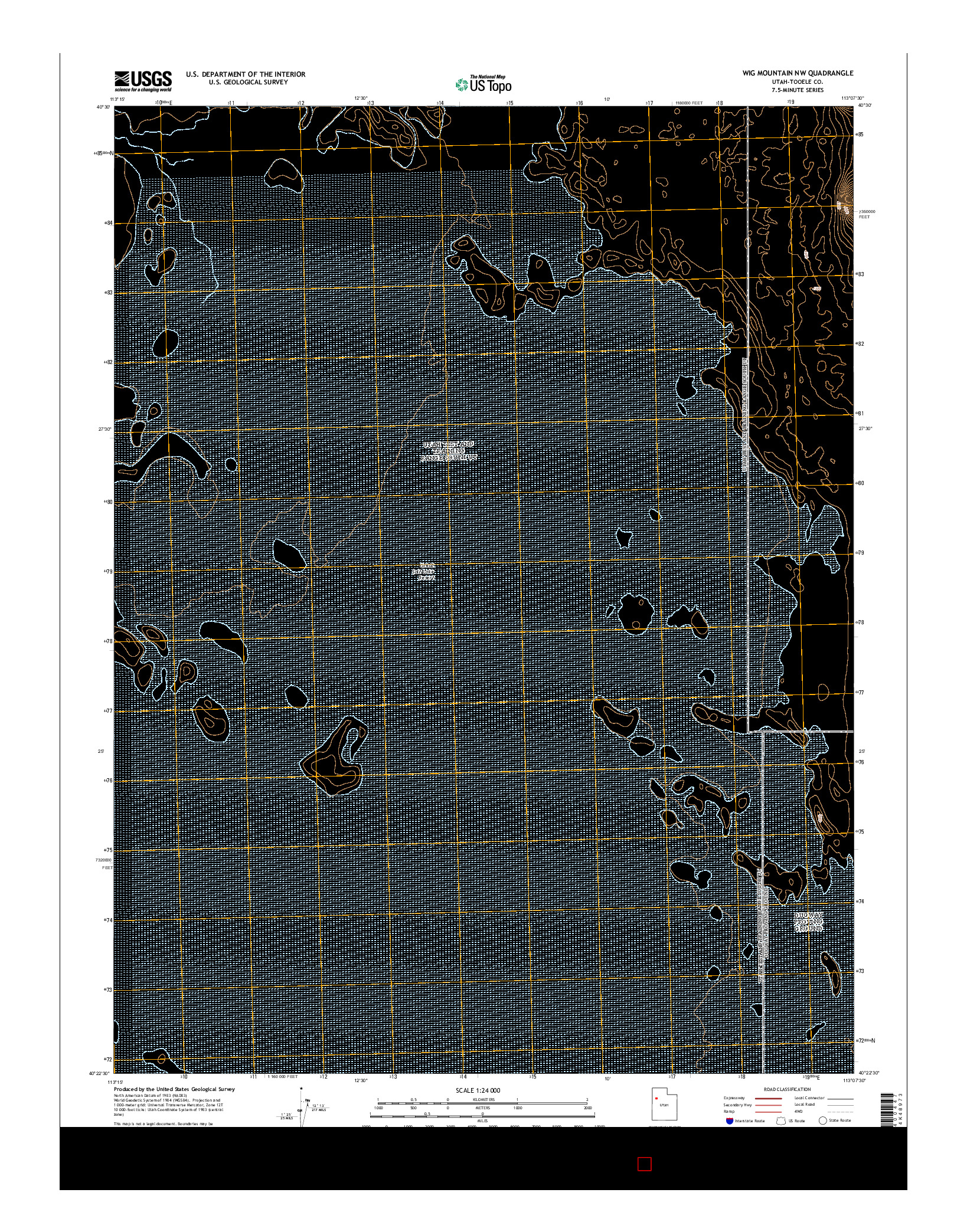 USGS US TOPO 7.5-MINUTE MAP FOR WIG MOUNTAIN NW, UT 2014