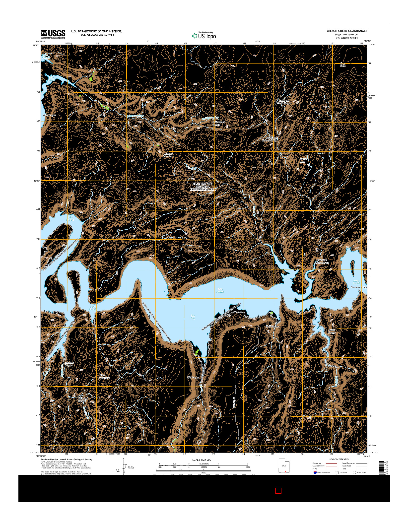 USGS US TOPO 7.5-MINUTE MAP FOR WILSON CREEK, UT 2014