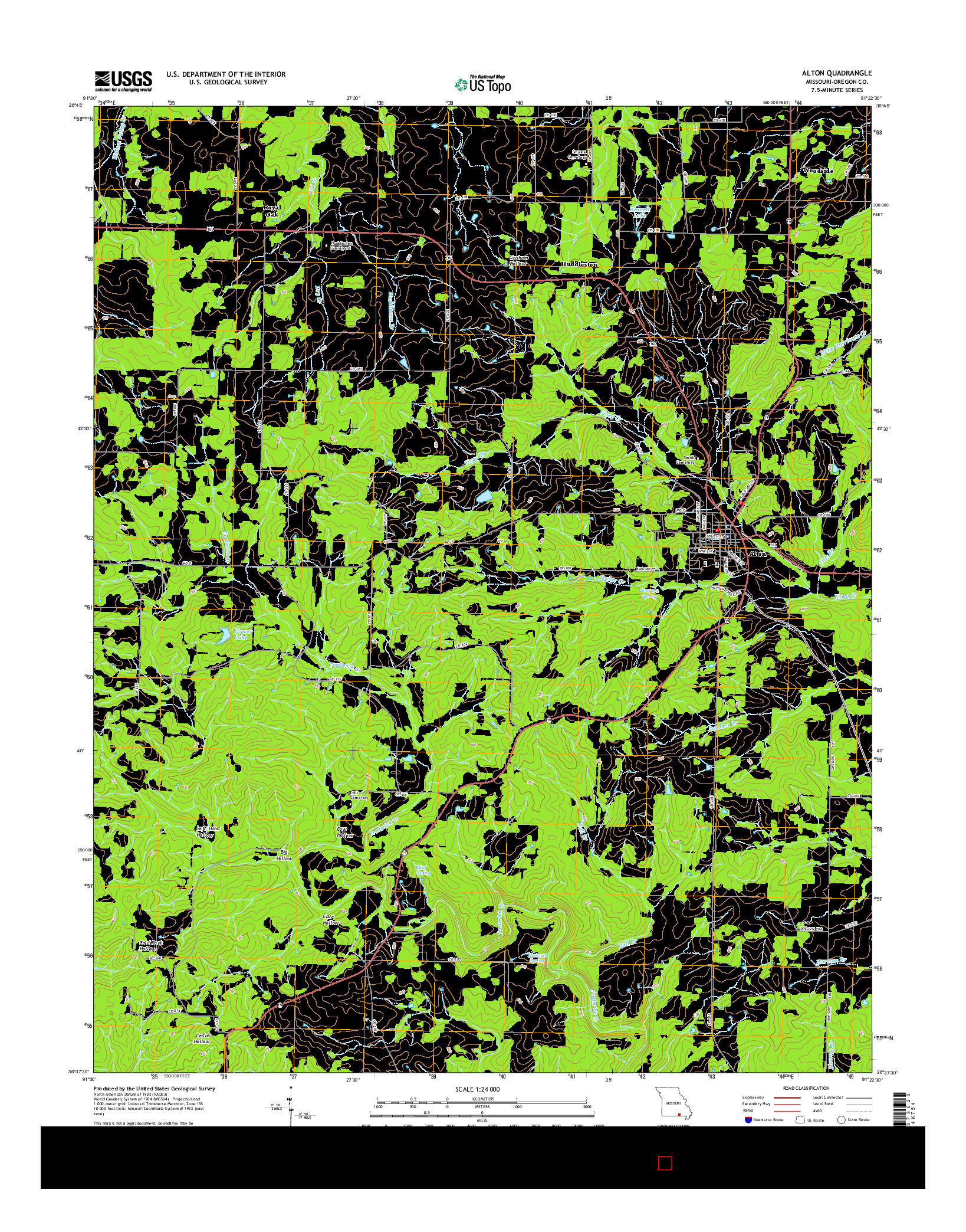 USGS US TOPO 7.5-MINUTE MAP FOR ALTON, MO 2015