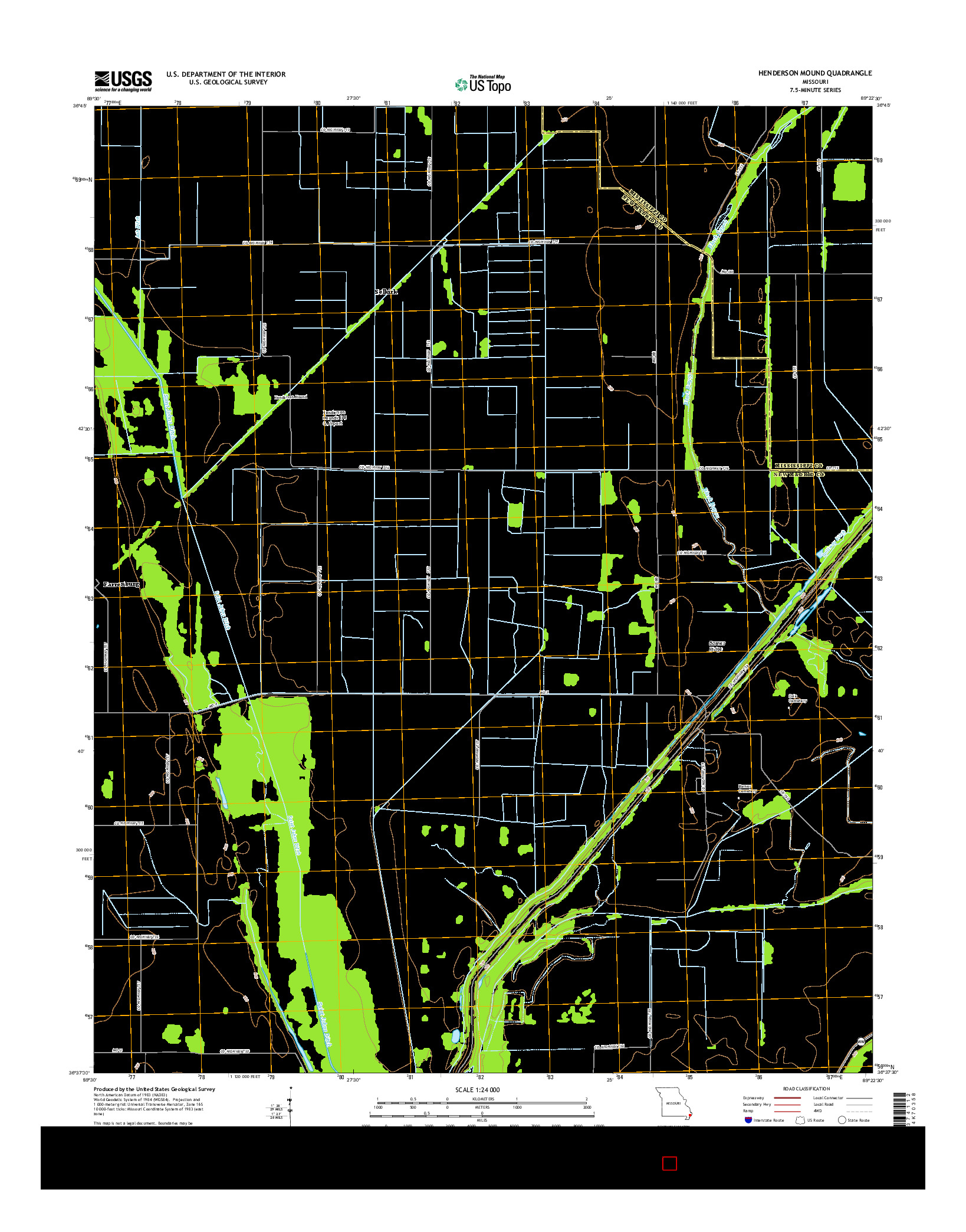 USGS US TOPO 7.5-MINUTE MAP FOR HENDERSON MOUND, MO 2015