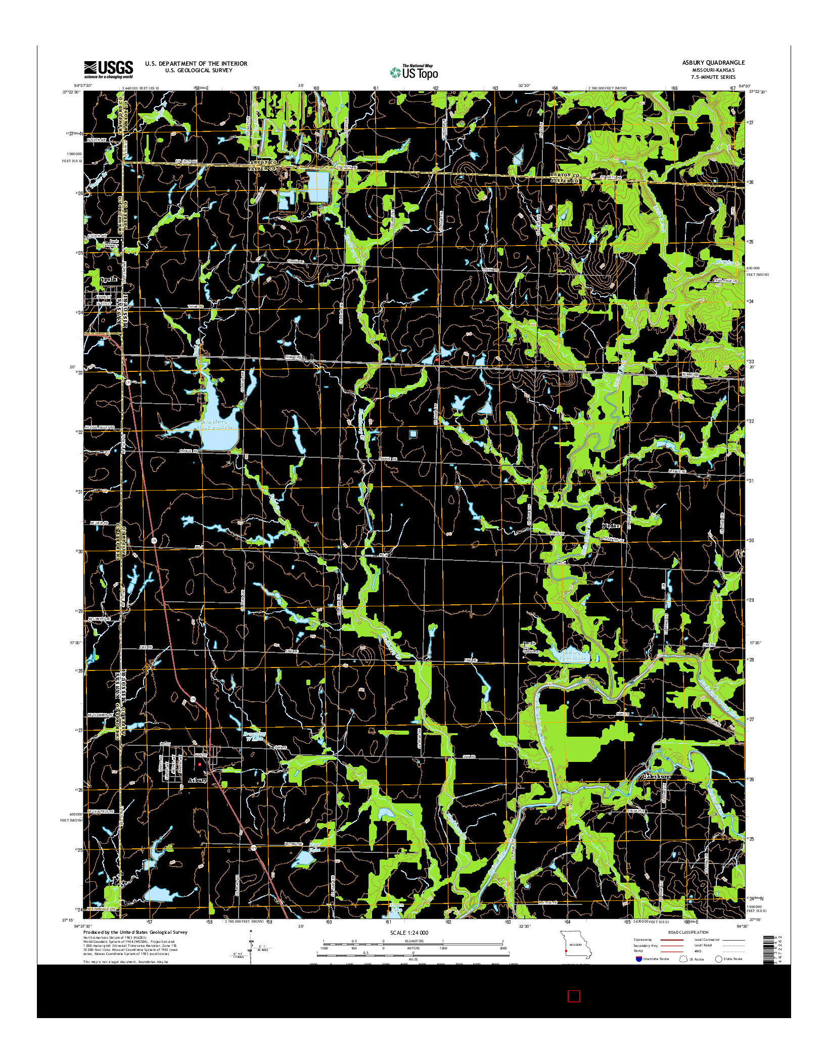 USGS US TOPO 7.5-MINUTE MAP FOR ASBURY, MO-KS 2015