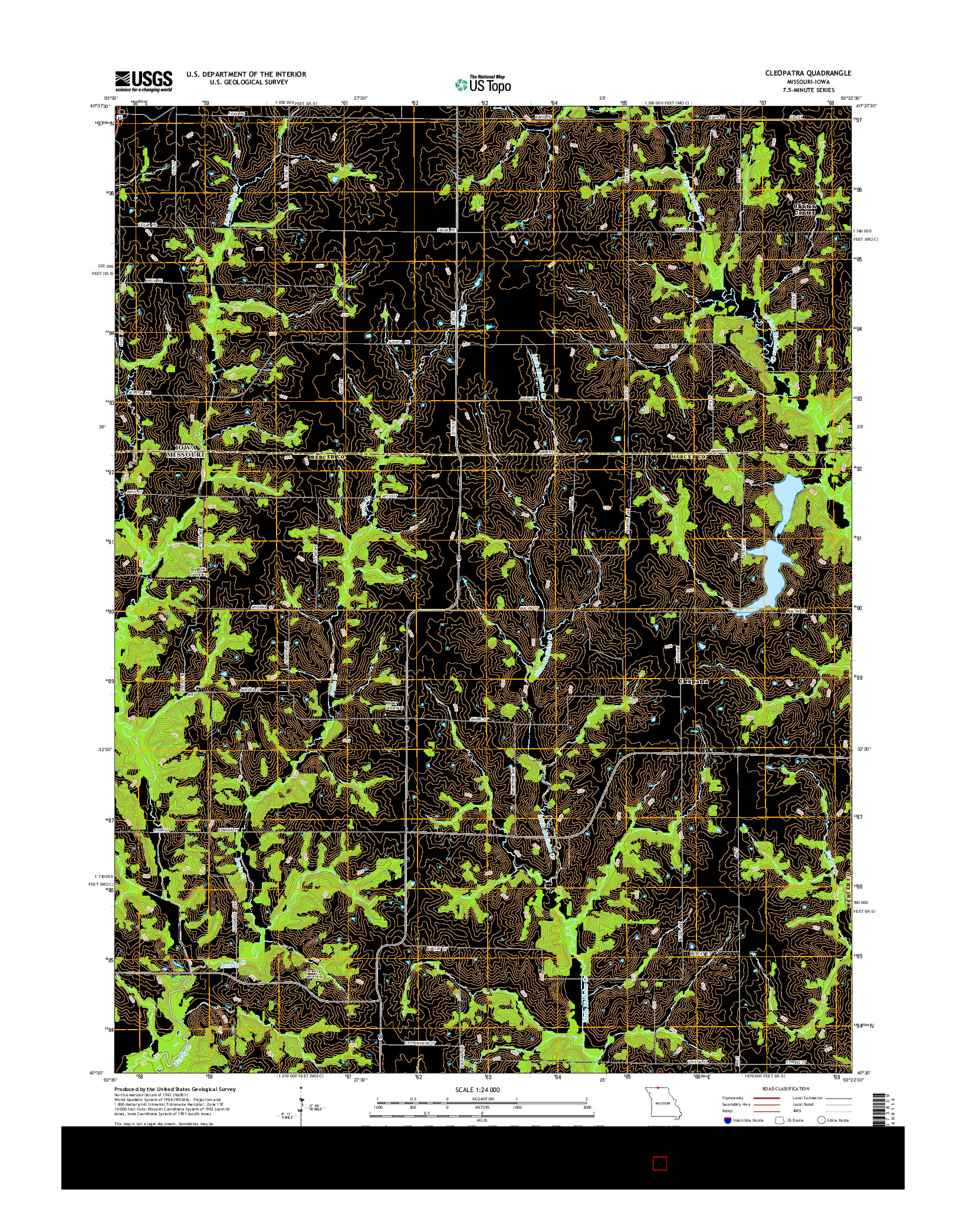 USGS US TOPO 7.5-MINUTE MAP FOR CLEOPATRA, MO-IA 2015