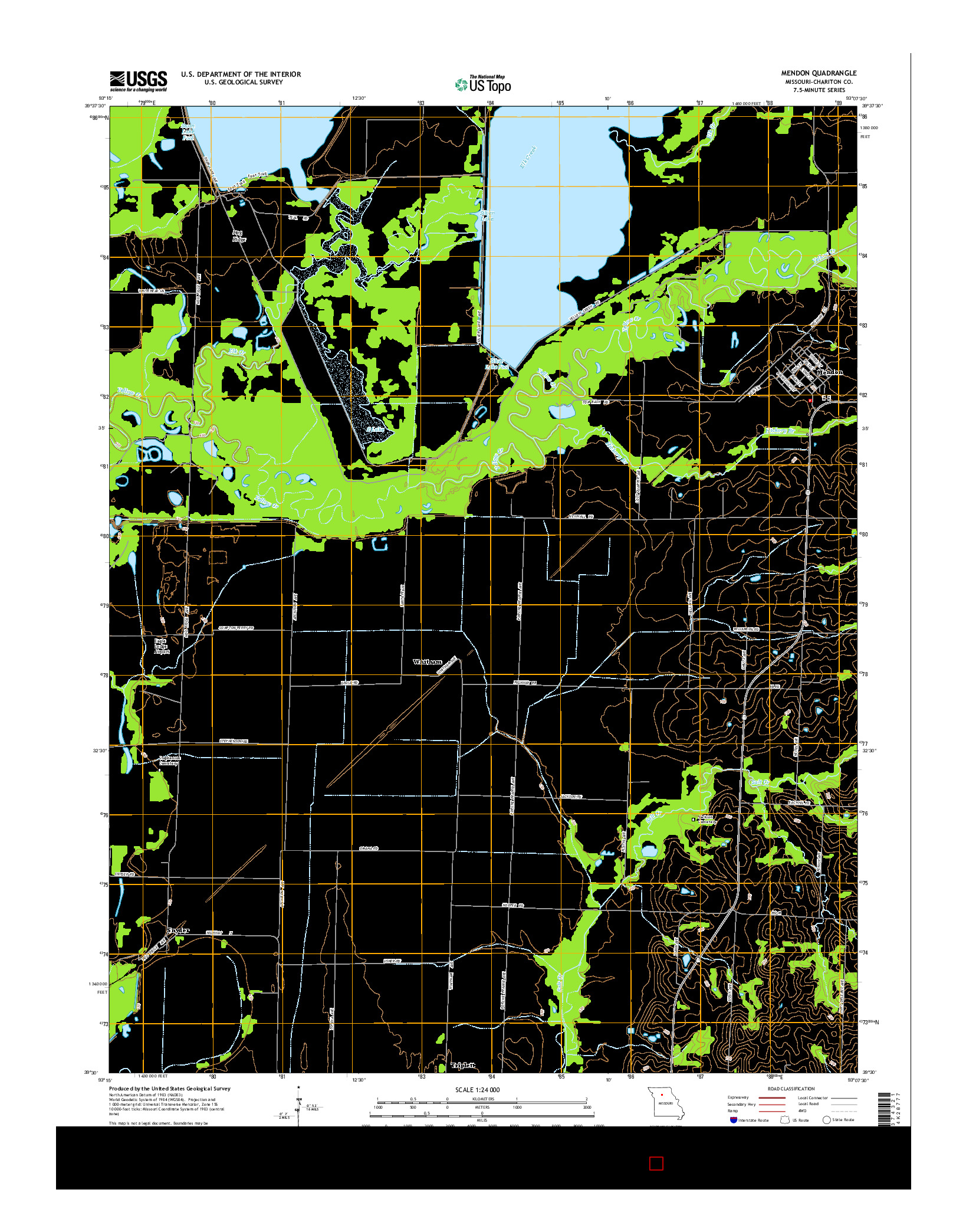 USGS US TOPO 7.5-MINUTE MAP FOR MENDON, MO 2015