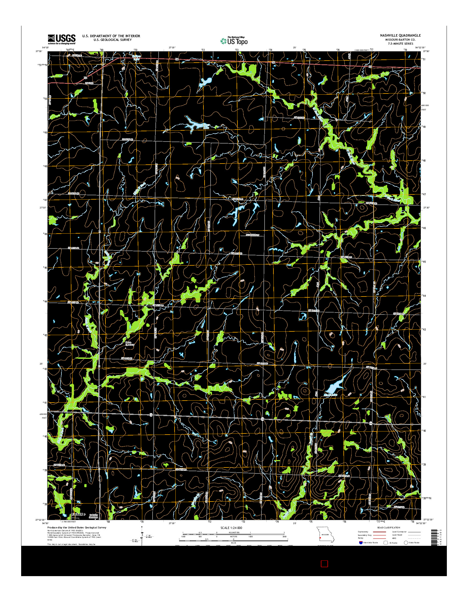 USGS US TOPO 7.5-MINUTE MAP FOR NASHVILLE, MO 2015